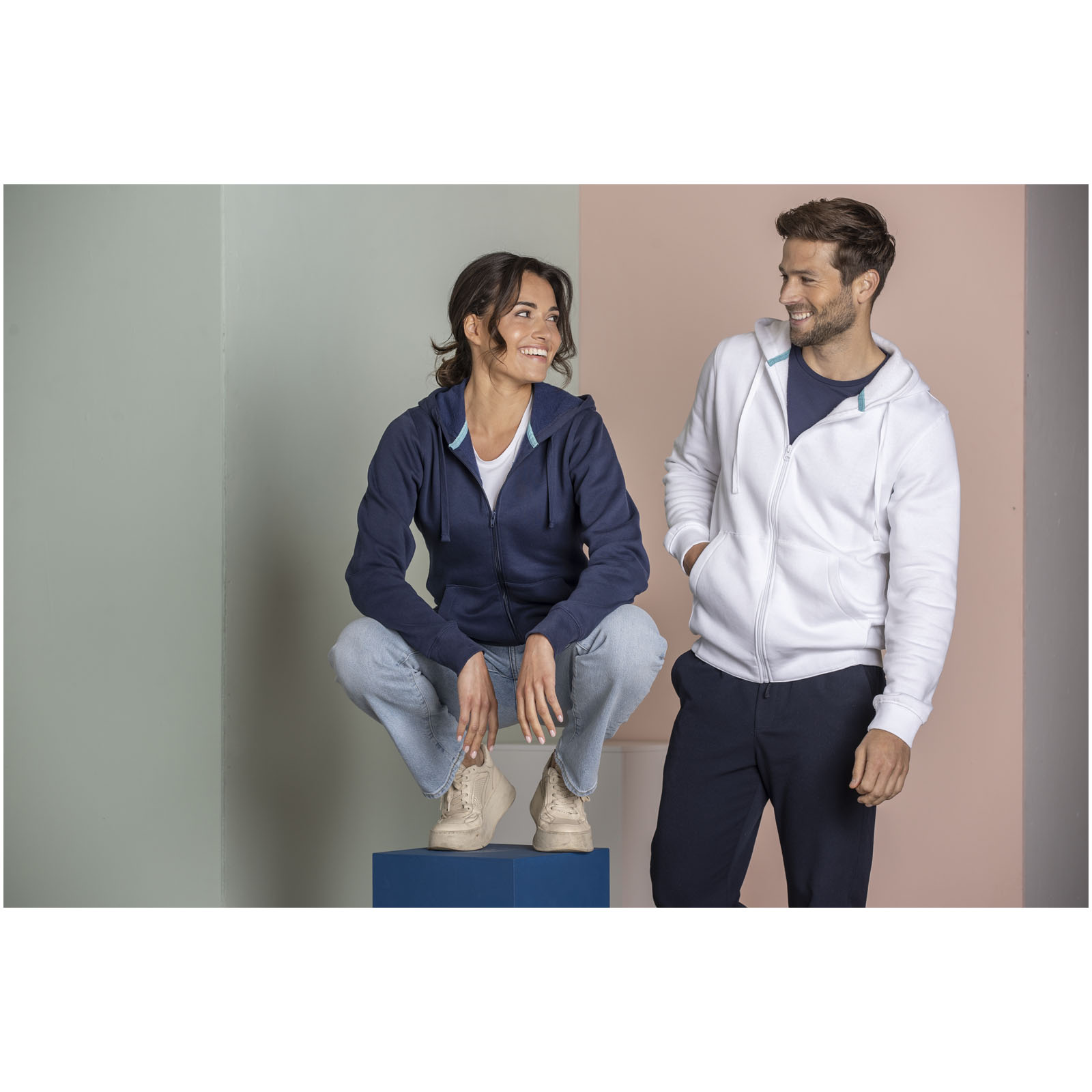 Ruby Hoodie mit durchgehendem Reißverschluss aus Bio-Material für Herren