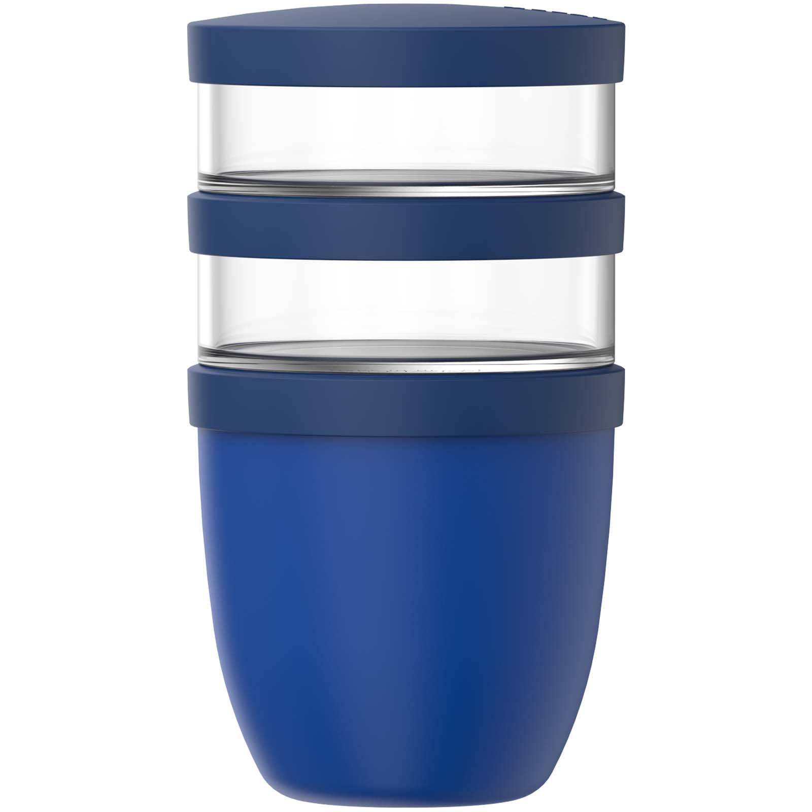 Mepal Ellipse Dreiteiliger, 500 ml + 2 x 200 ml Lunchpot vivid blau