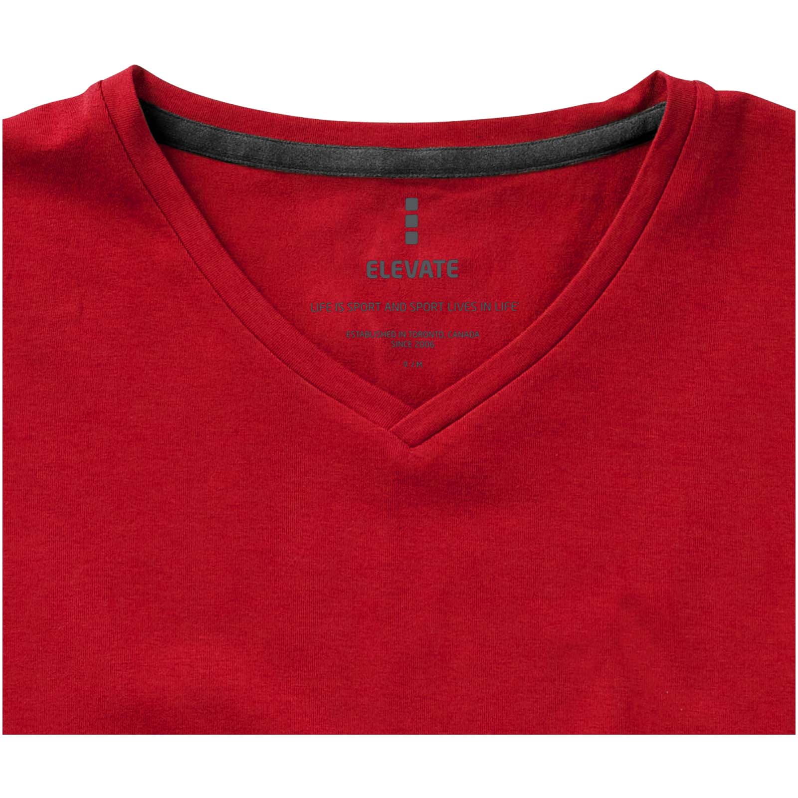 Kawartha T-Shirt für Damen mit V-Ausschnitt rot