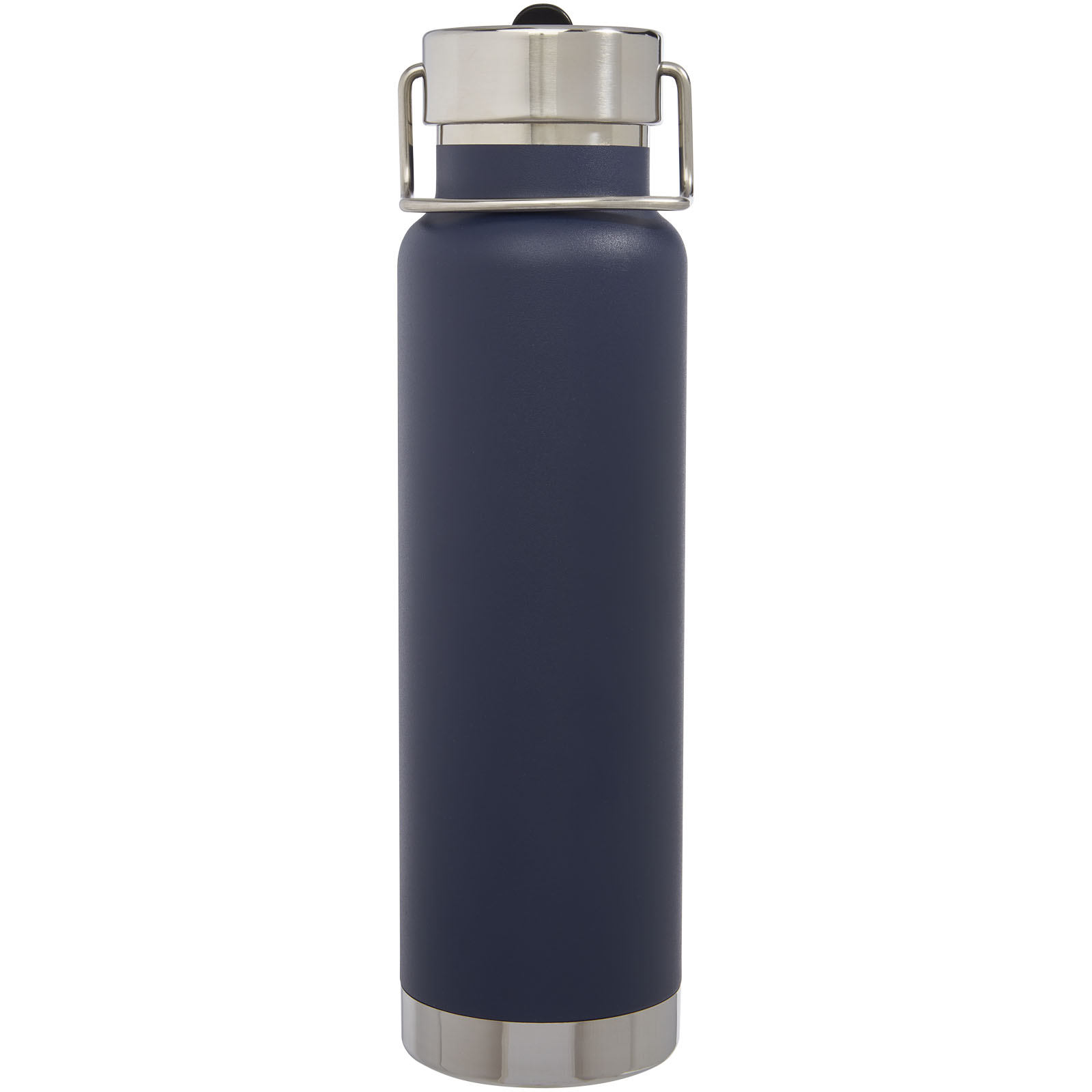 Thor 750 ml Kupfer-Vakuum Sportflasche mit Trinkhalm dunkelblau