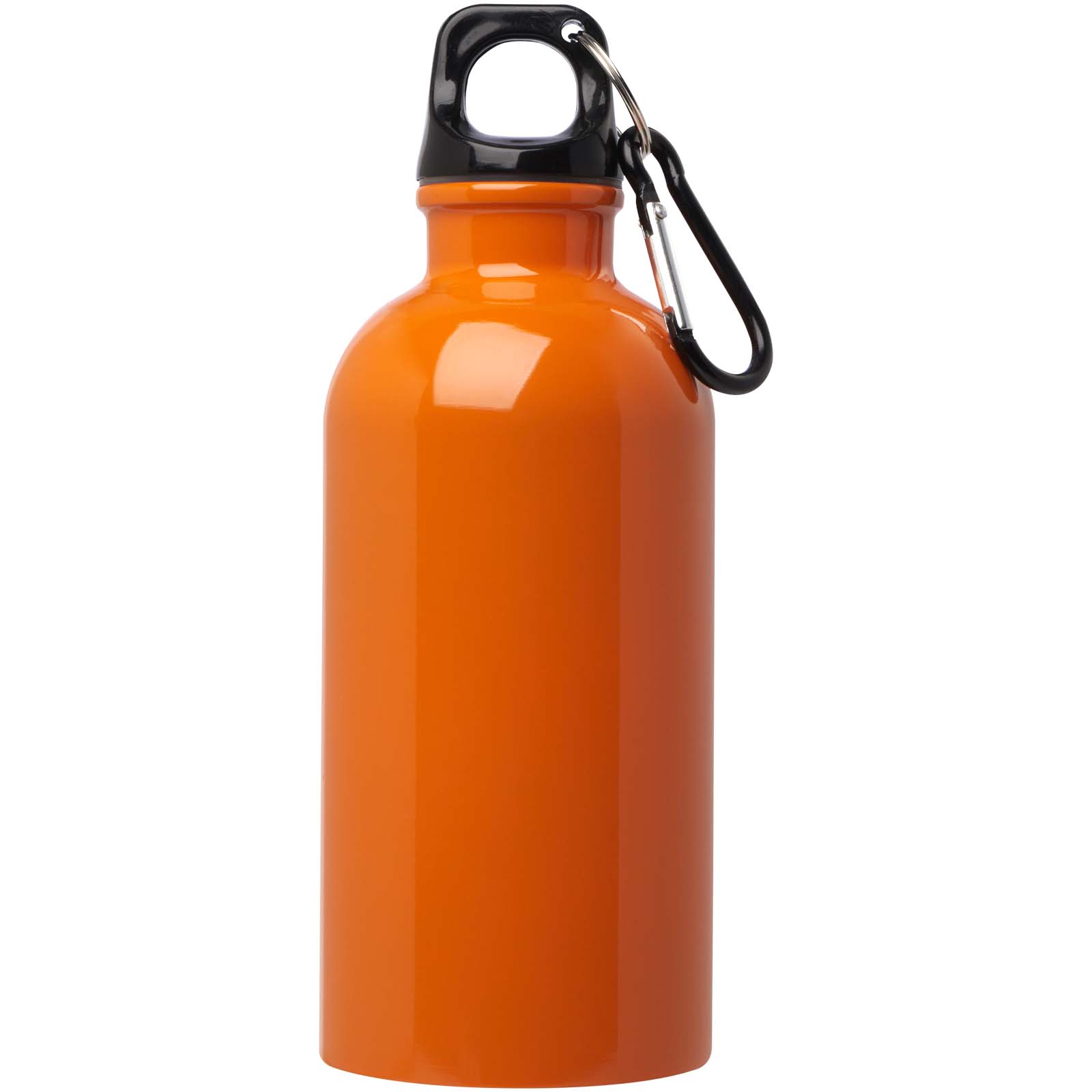 Oregon 400 ml RCS-zertifizierte, einwandige Trinkflasche aus Edelstahl mit Karabinerhaken orange