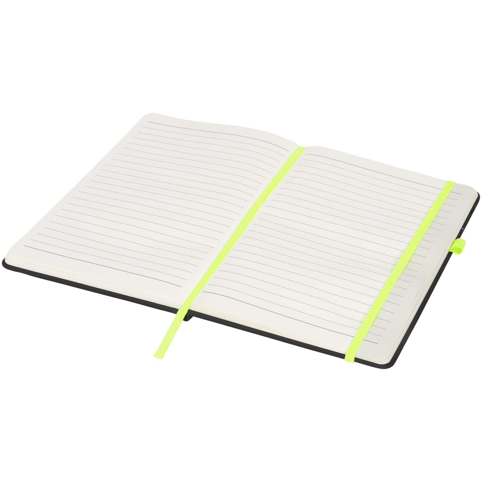 Noir A5 Notizbuch schwarz, limone