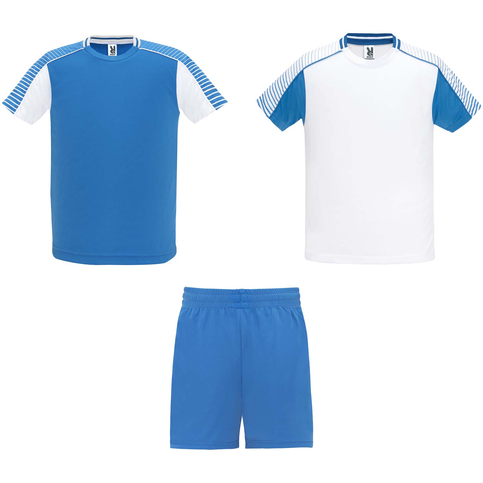 Juve 140 g/m² Sport-Set für Kinder weiss, royalblau