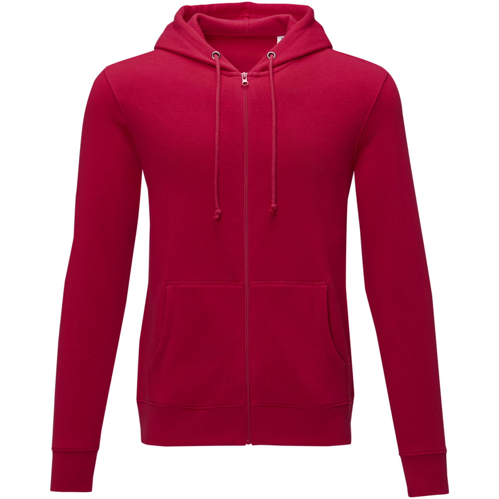 Charon 240 g/m² Herren Kapuzenpullover mit Reißverschluss rot