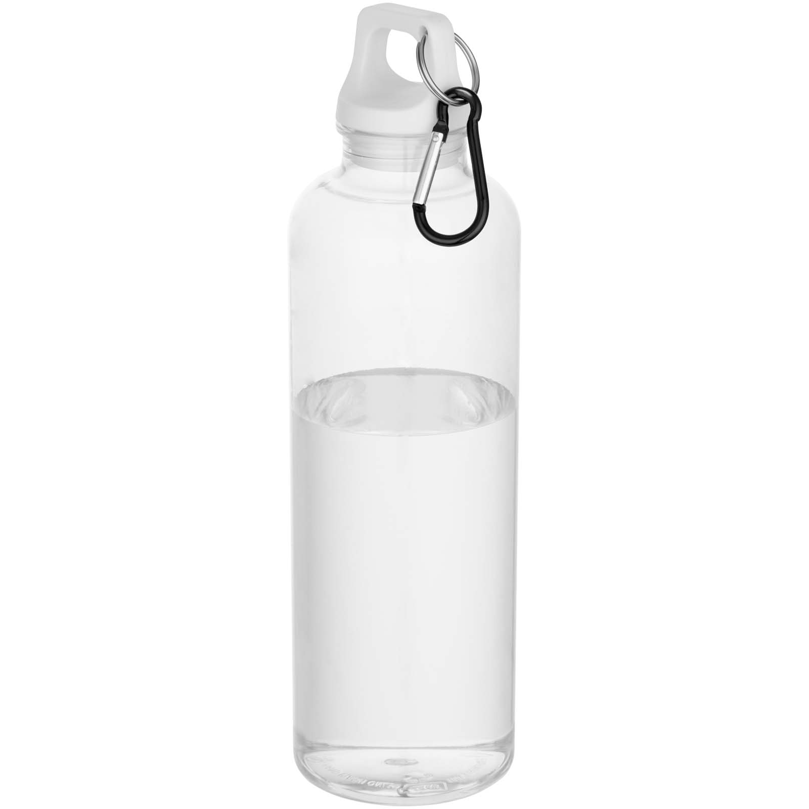 Oregon 750 ml RCS-zertifizierte Trinkflasche aus recyceltem Kunststoff mit Karabinerhaken weiss