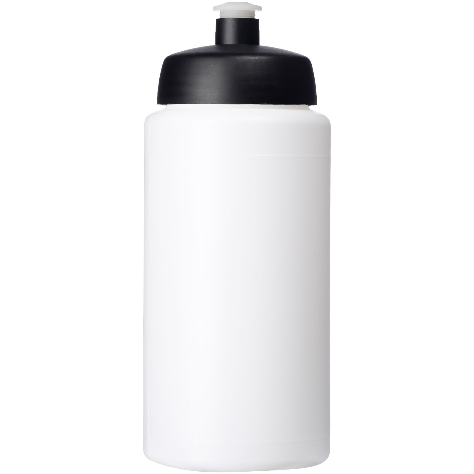Baseline® Plus grip 500 ml Sportflasche mit Sportdeckel weiss, schwarz