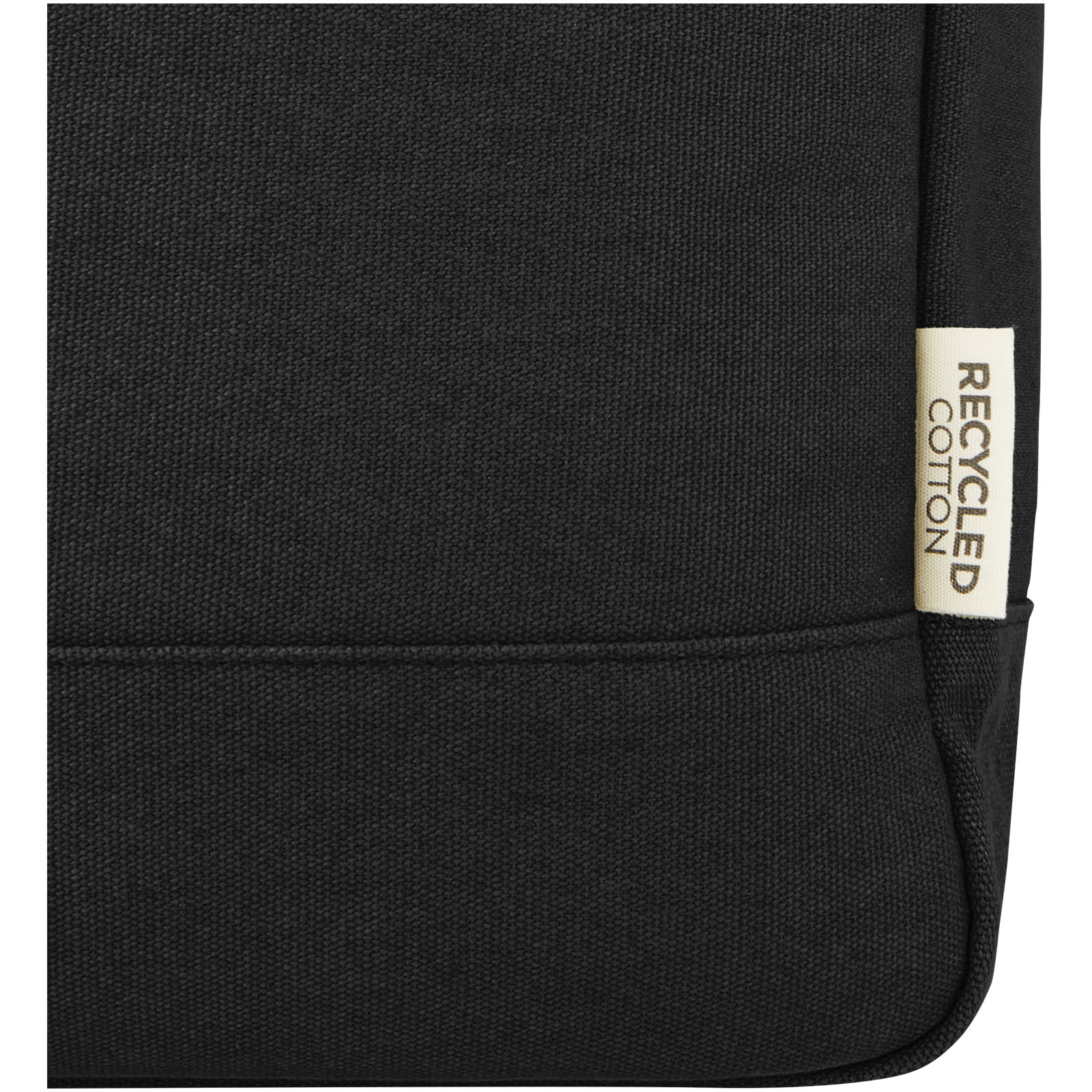 Joey 15" GRS Rolltop Laptoprucksack aus recyceltem Canvas 15 L schwarz