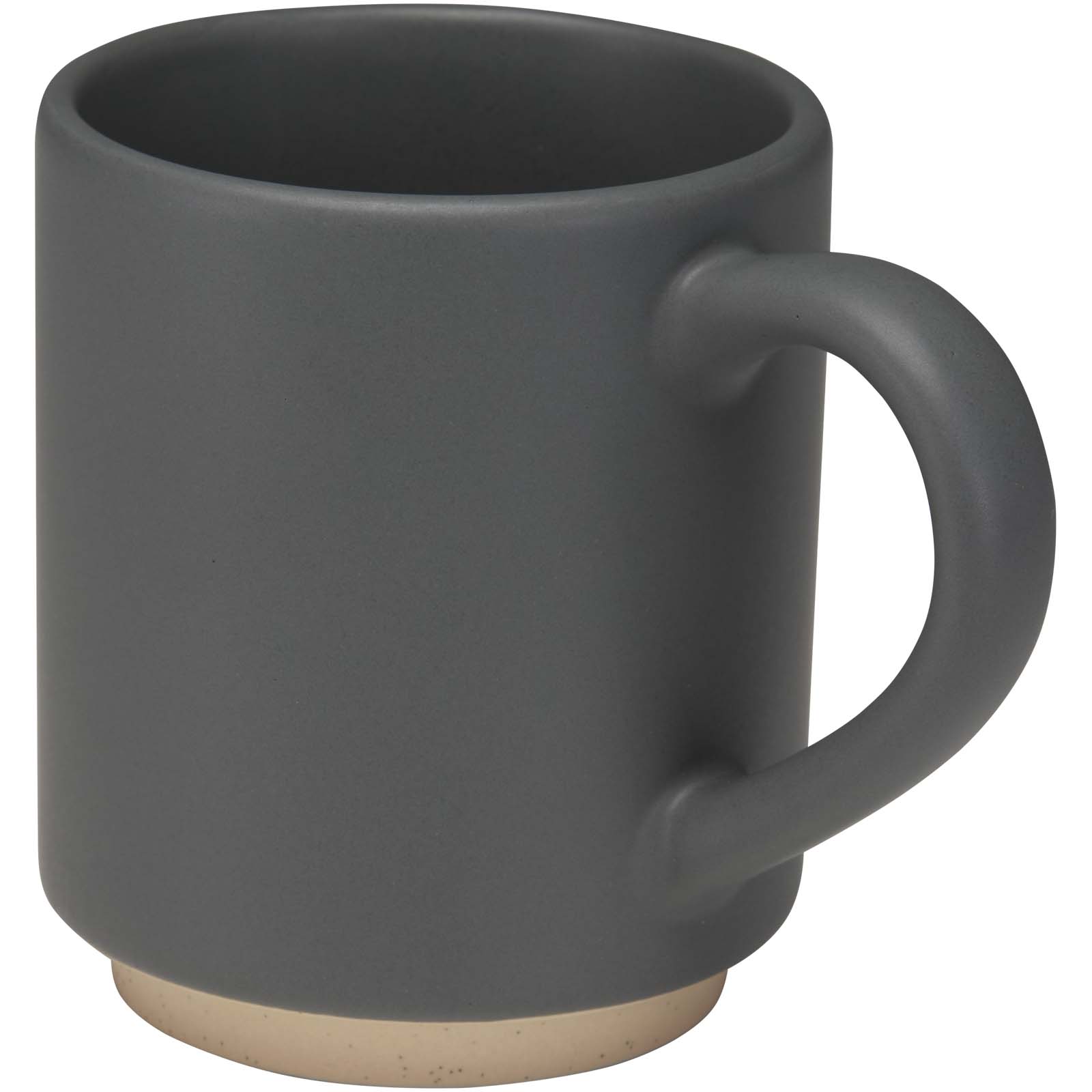 Camilla stapelbarer Keramikbecher, 180 ml, mit matter Oberfläche grau