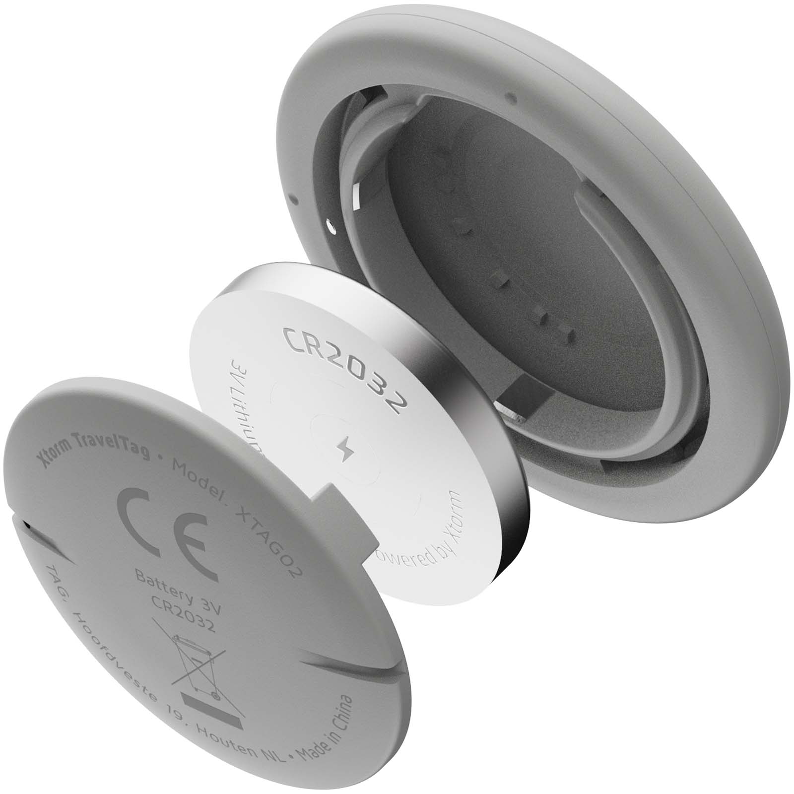 Xtorm XTAG2GA wasserfeste Reise-Smart-Tags, 3er Set aschweiß-melange