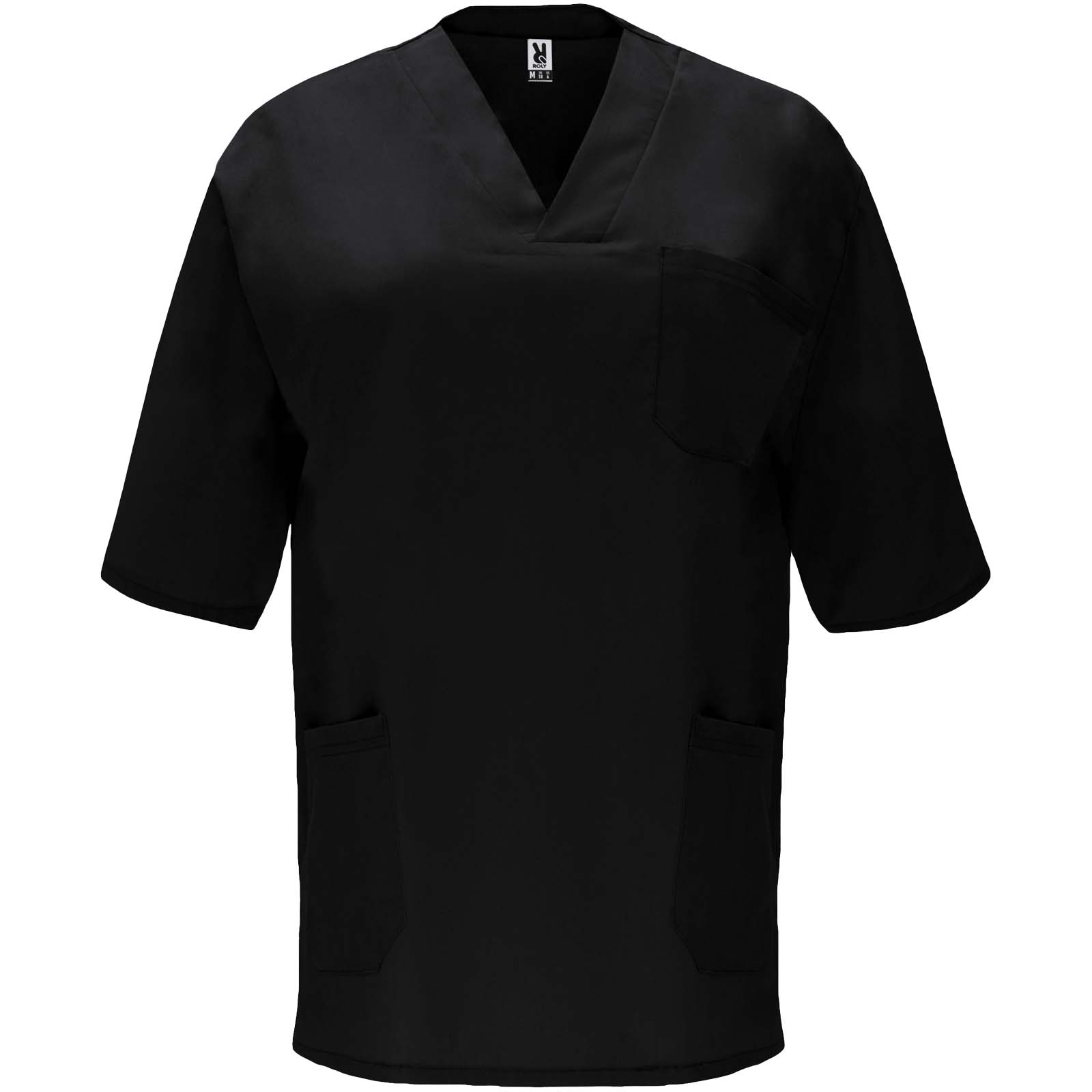 Panacea Kurzärmeliges Arbeitshemd, 160 g/m2, unisex schwarz