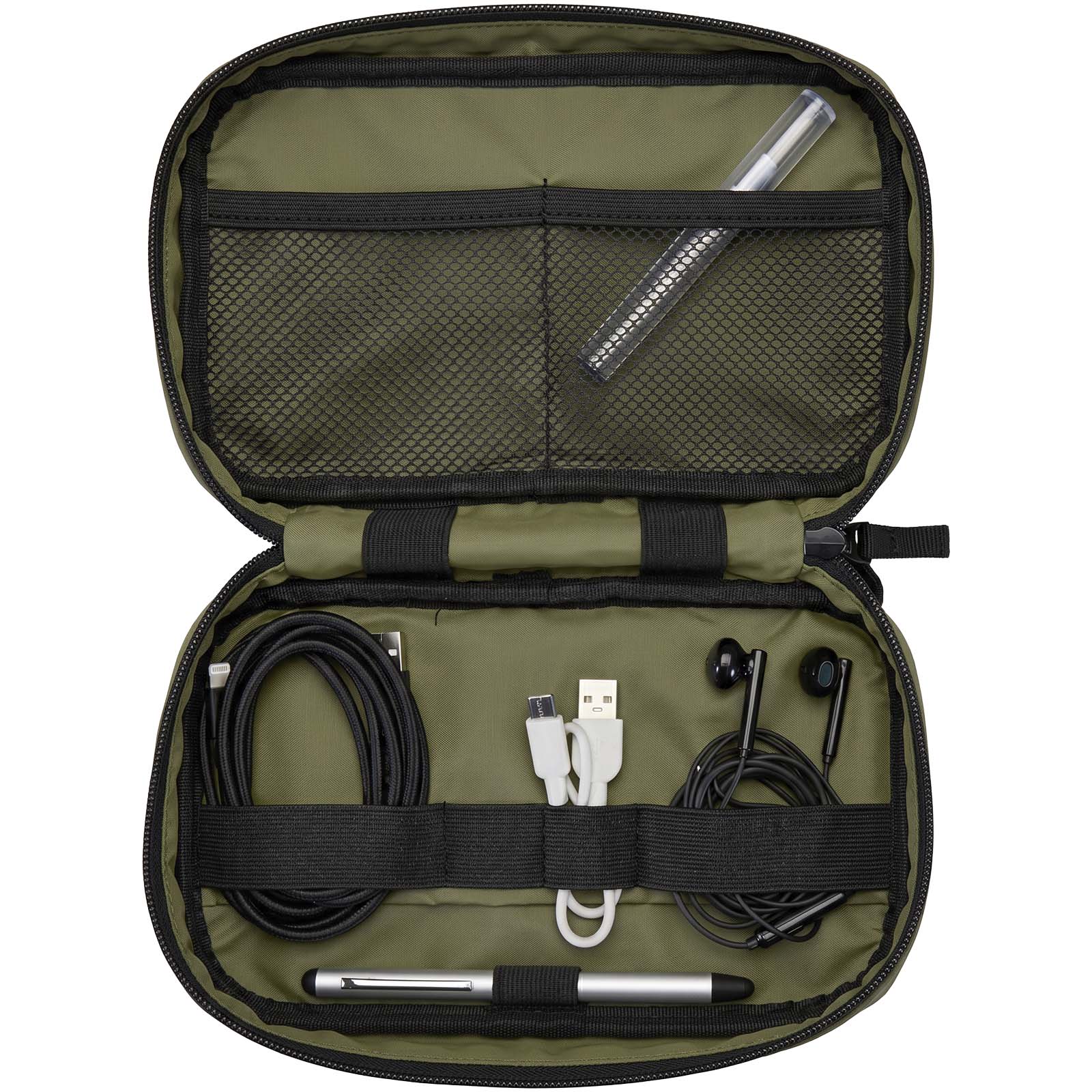 Resi Plus GRS recycelte Tech-Tasche 1L waldgrün