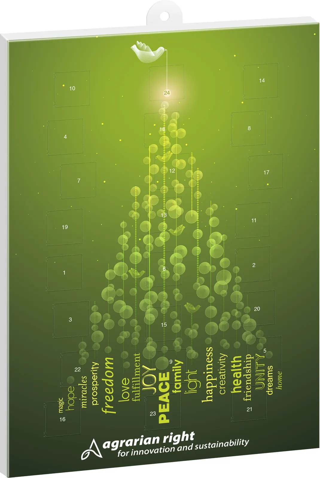 reinpapier® Schoko-Adventskalender HOCH