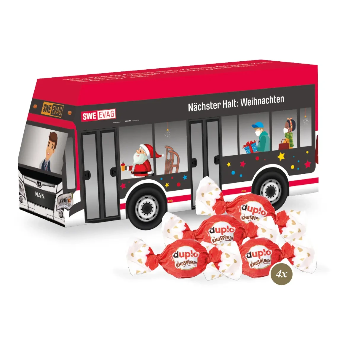 3D Präsent "Bus" mit duplo Knusperlen
