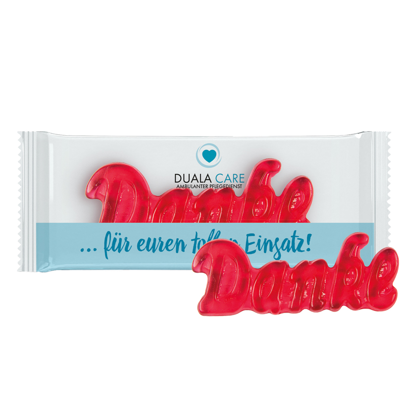Trolli Fruchtgummi "Danke", Folie
