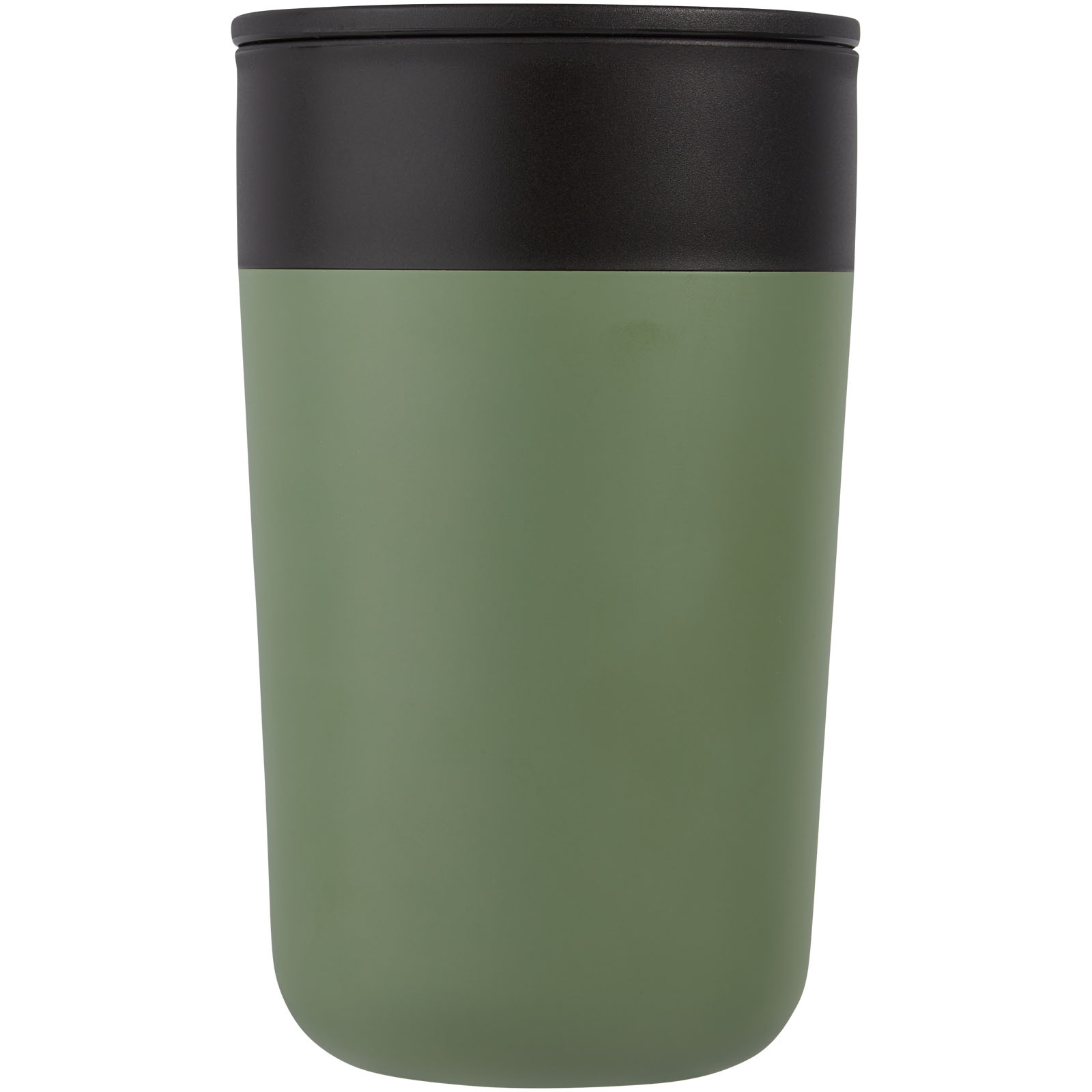 Nordia 400 ml doppelwandiger Becher aus Recyclingmaterial heather grün