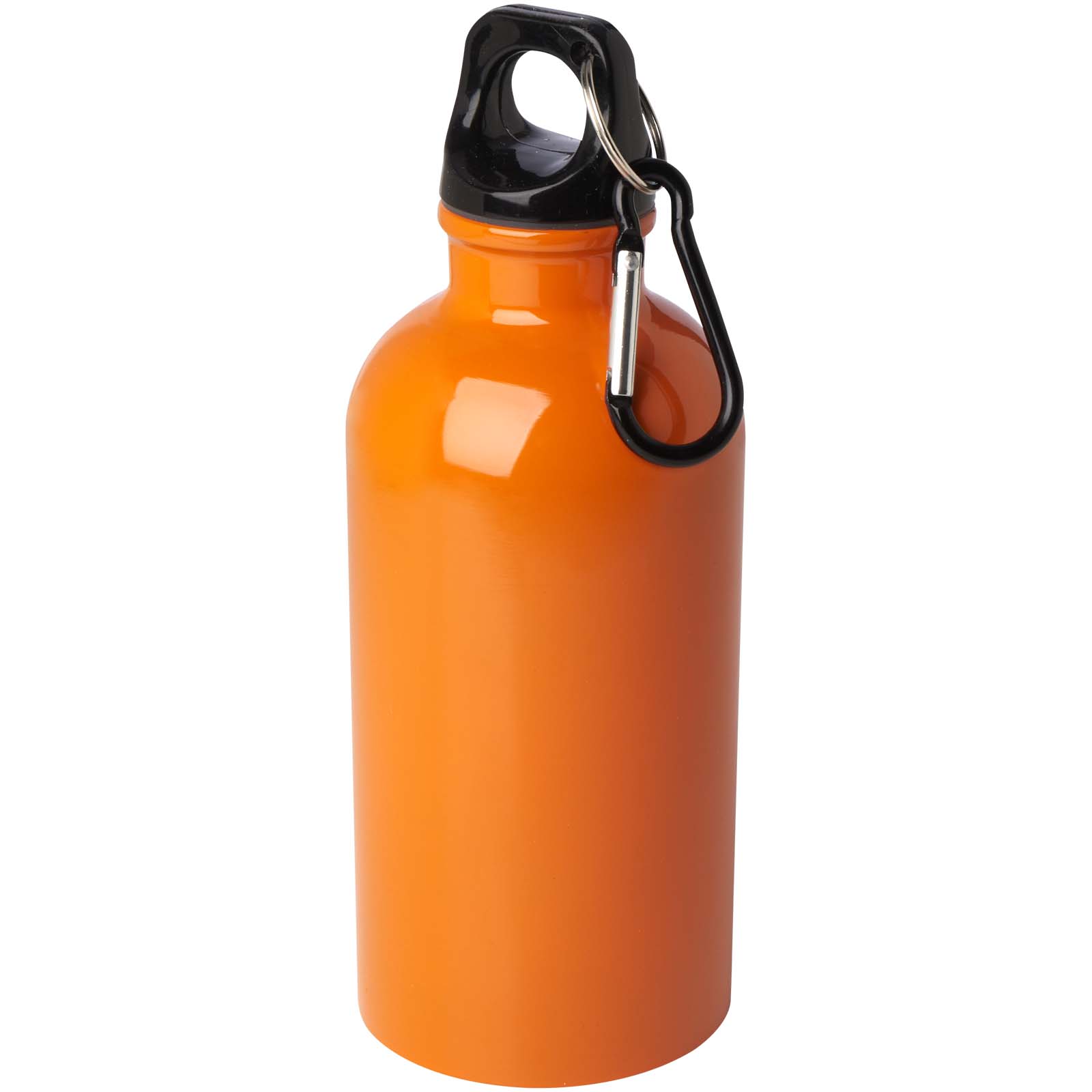 Oregon 400 ml RCS-zertifizierte, einwandige Trinkflasche aus Edelstahl mit Karabinerhaken orange