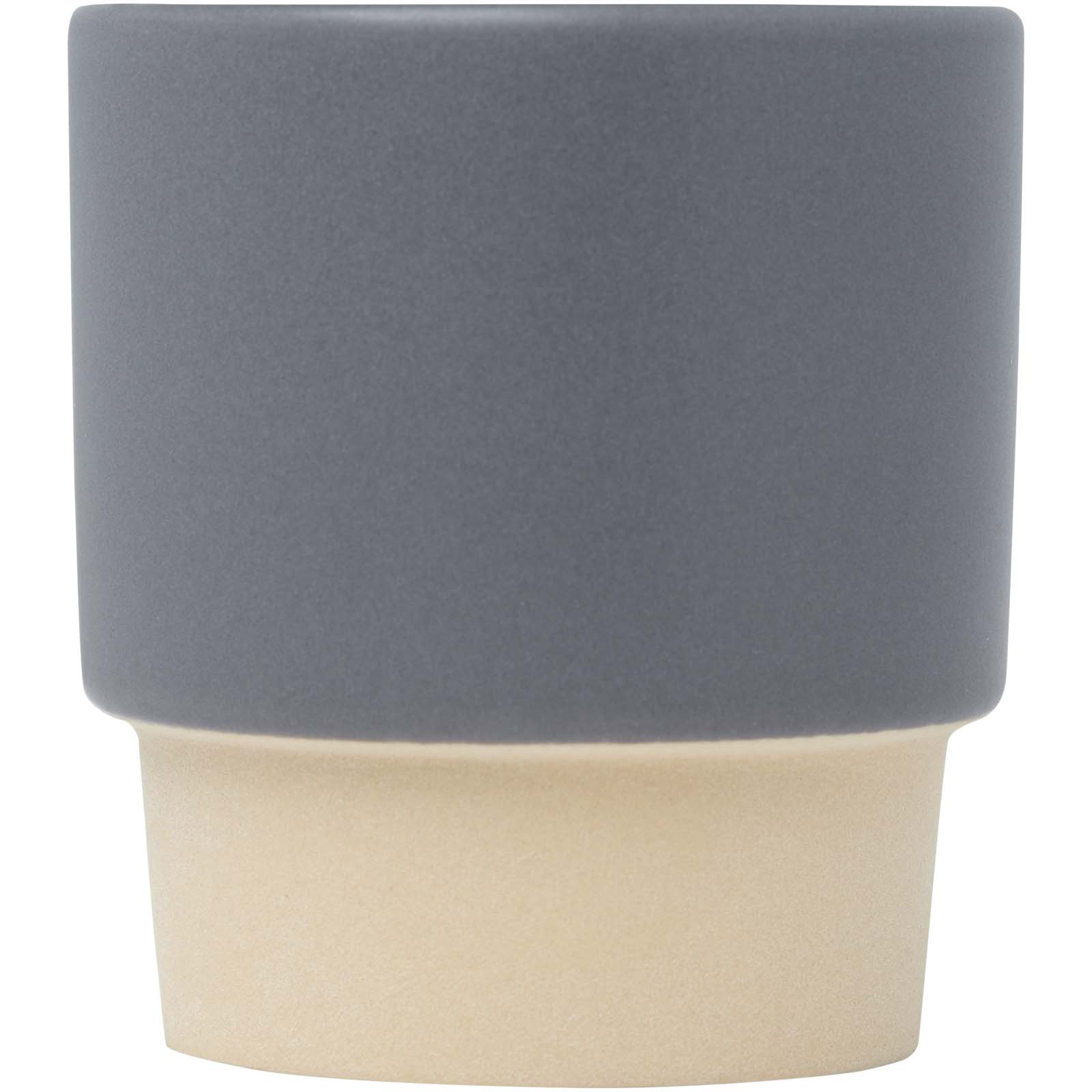 Olympia 130 ml stapelbarer Expresso Becher mit Tonboden grau