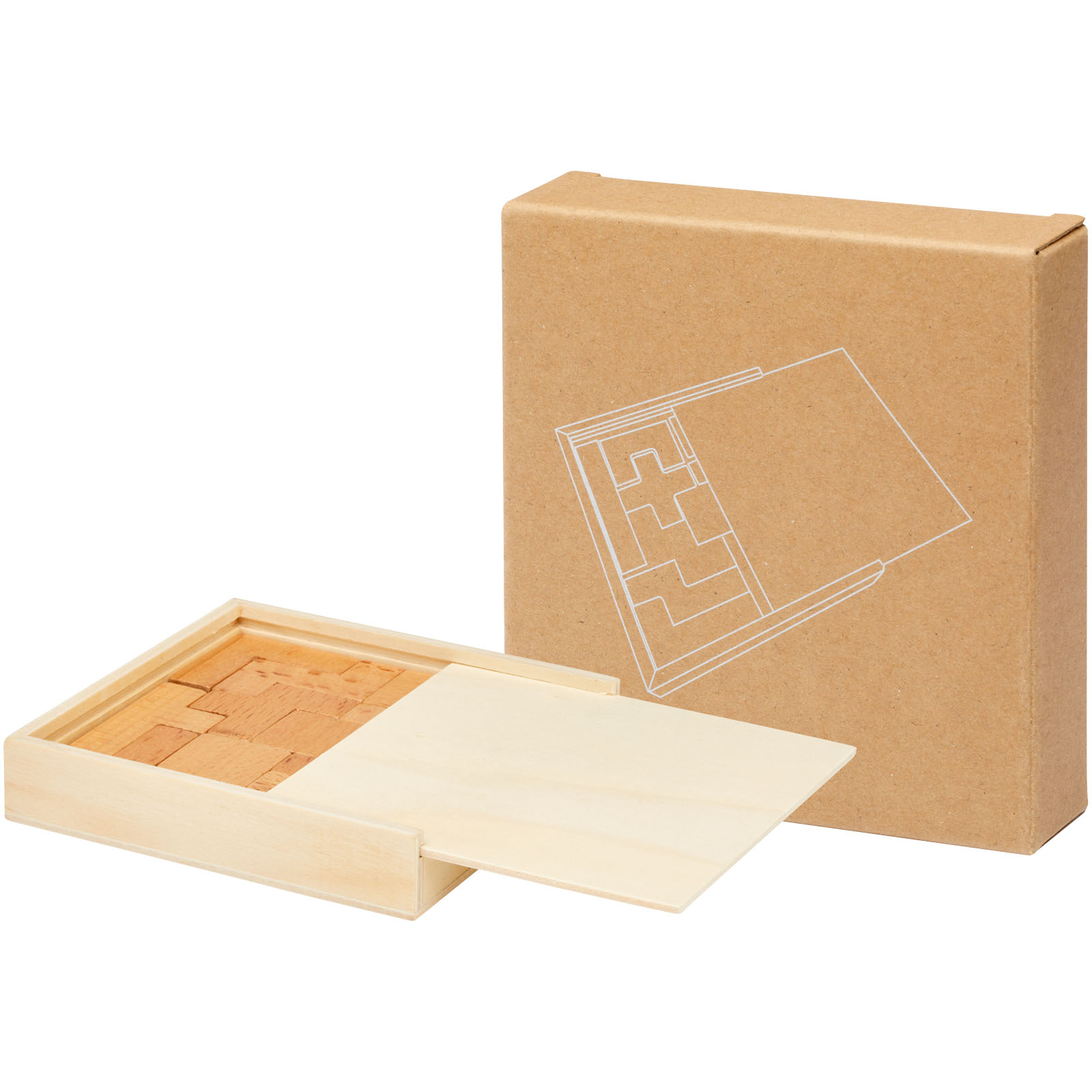 Bark Holzpuzzle natur