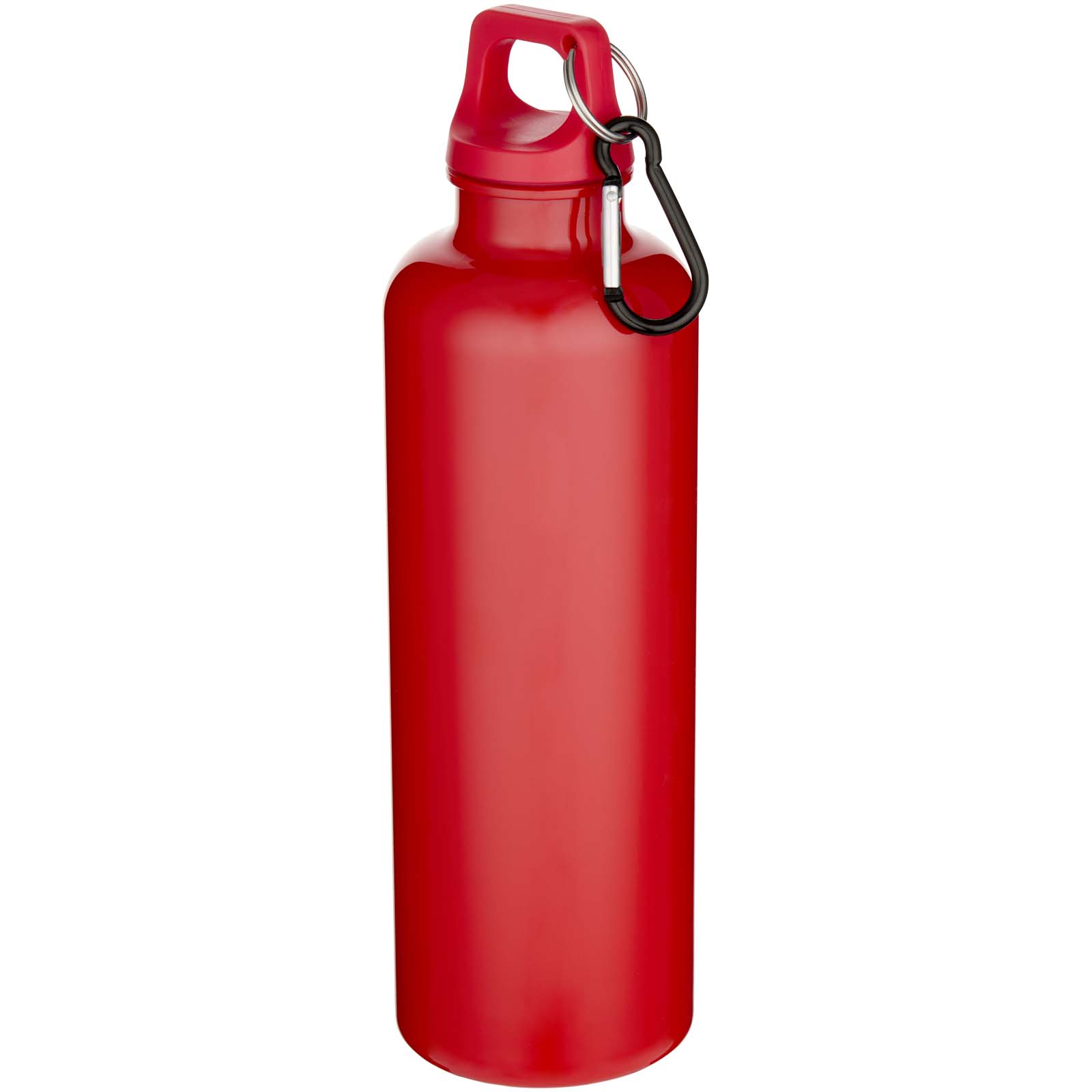 Oregon 750 ml einfarbige RS-zertifizierte Wasserflasche aus recyceltem Kunststoff mit Karabinerhaken rot