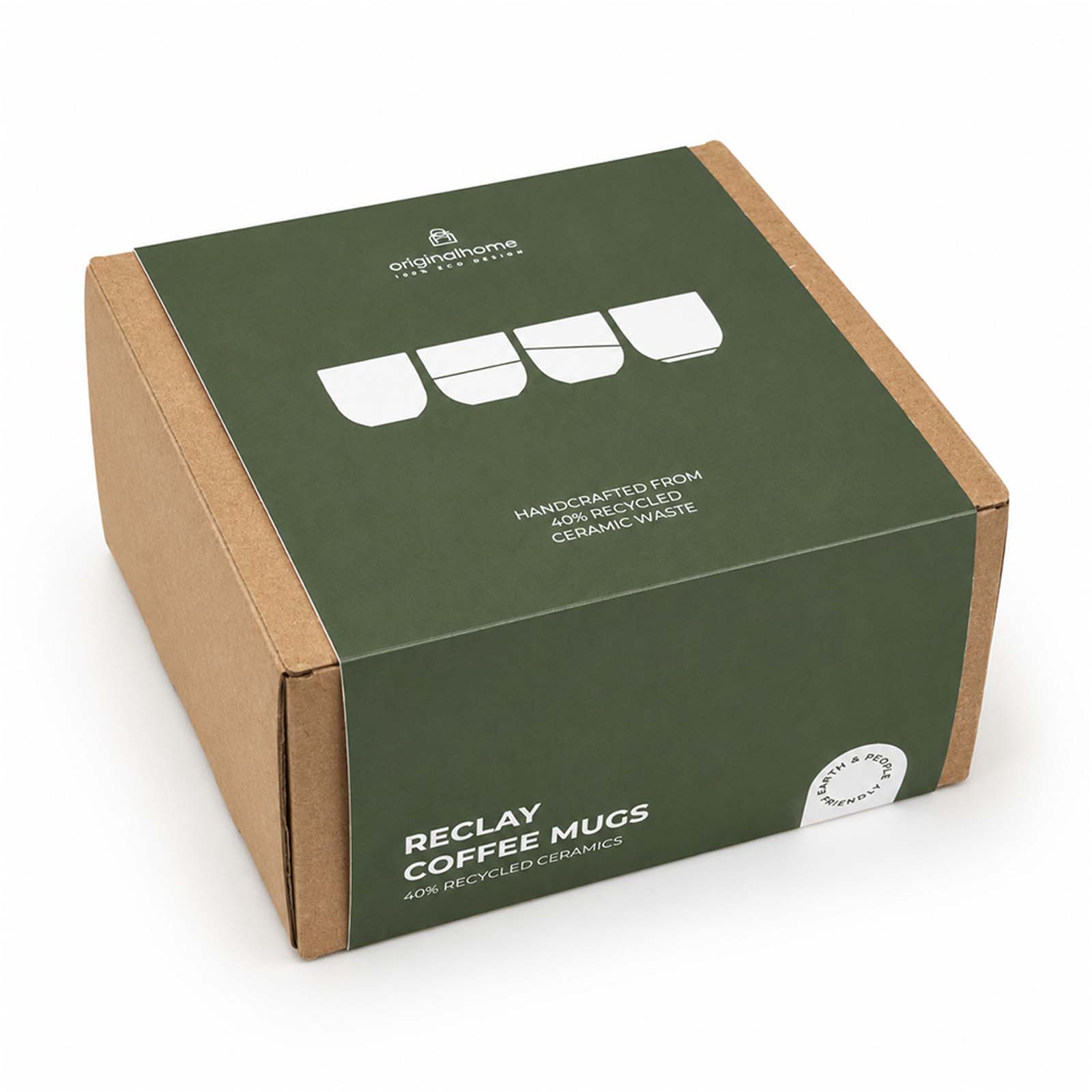 Originalhome Reclay 150 ml Kaffeetassen Set weiss