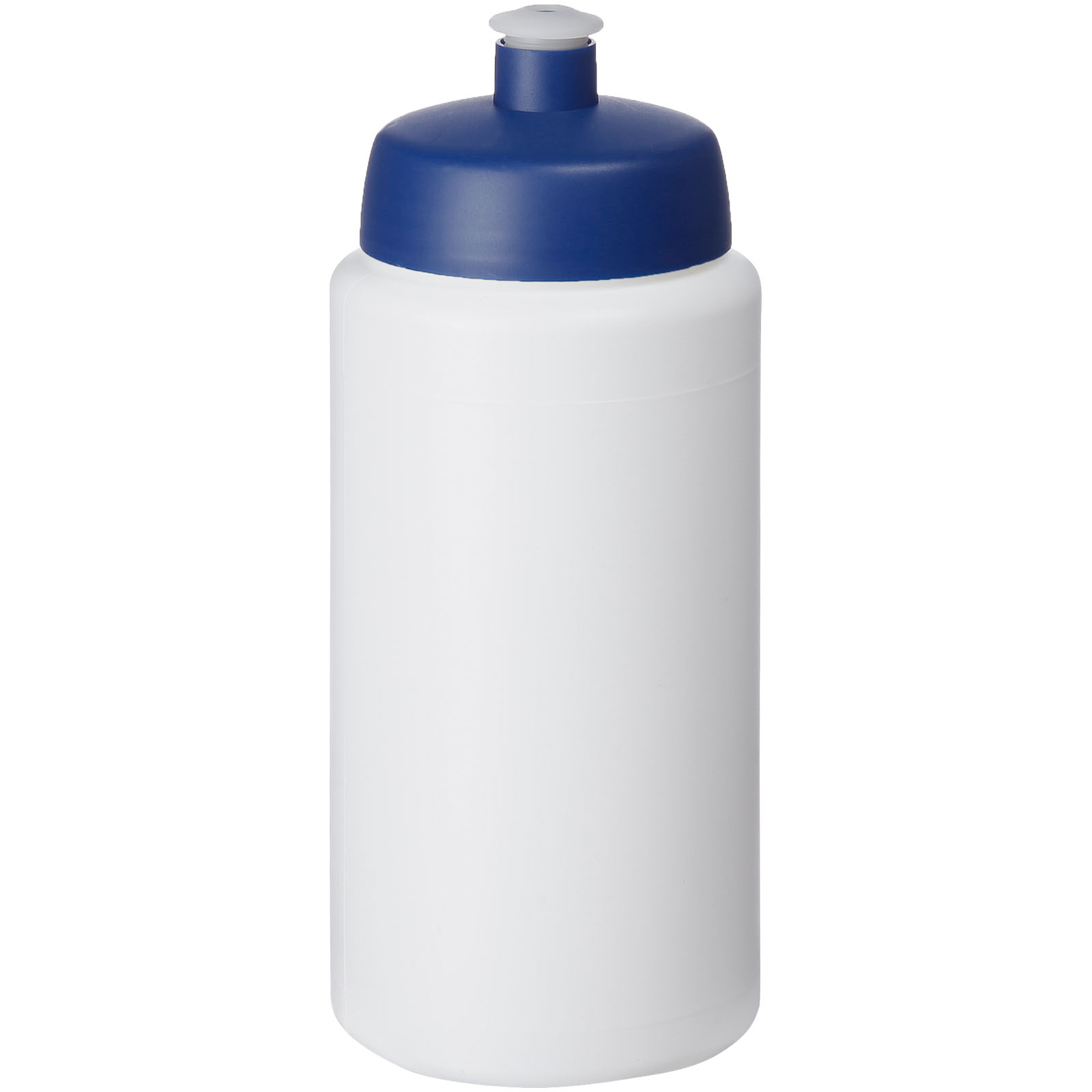Baseline® Plus grip 500 ml Sportflasche mit Sportdeckel weiss, blau