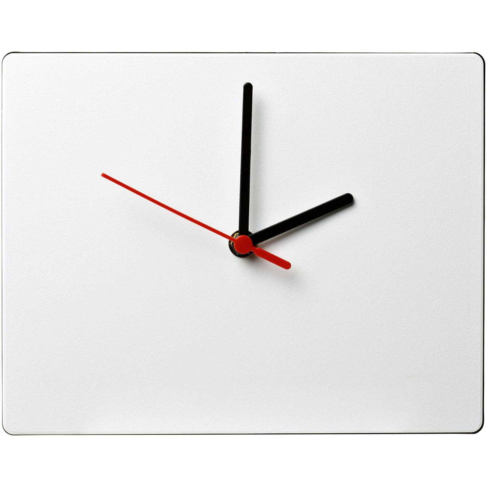 Brite-Clock® rechteckige Wanduhr schwarz