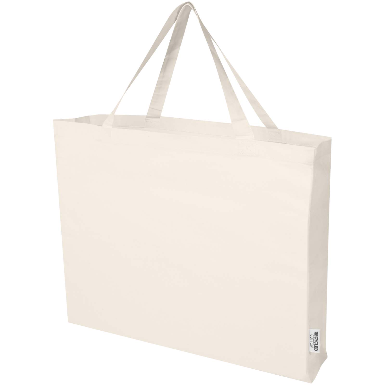 Odessa 220 g/m² Baumwoll Tragetasche aus GRS recycelter Baumwolle 40L natur