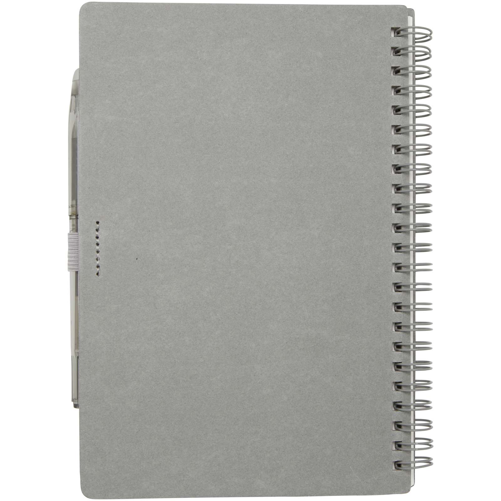 Slate A5 wiederverwendbares Hardcover Notizbuch und Stiftset (schwarze Mine) grau
