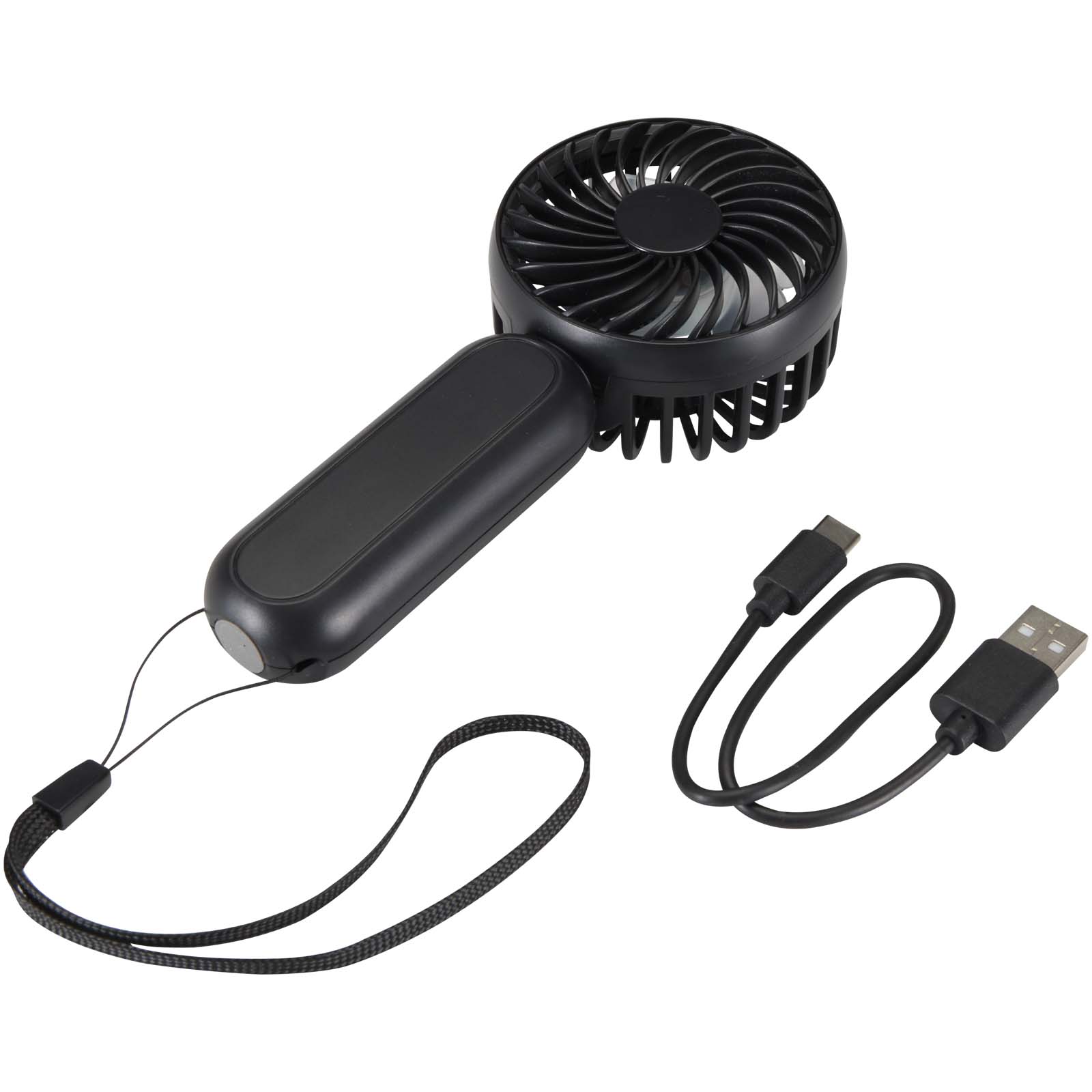 Aervia Tragbarer Ventilator aus recyceltem Kunststoff schwarz