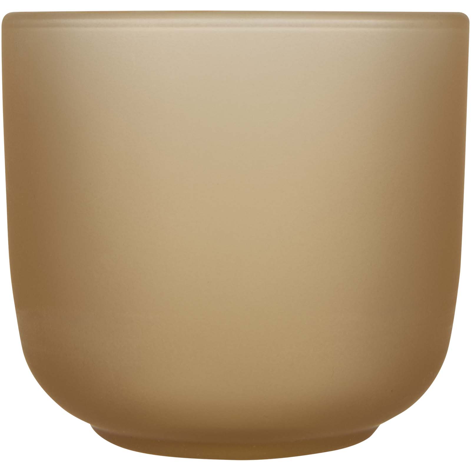 Male Set aus Holztablett und Glastassen, matt oatmeal