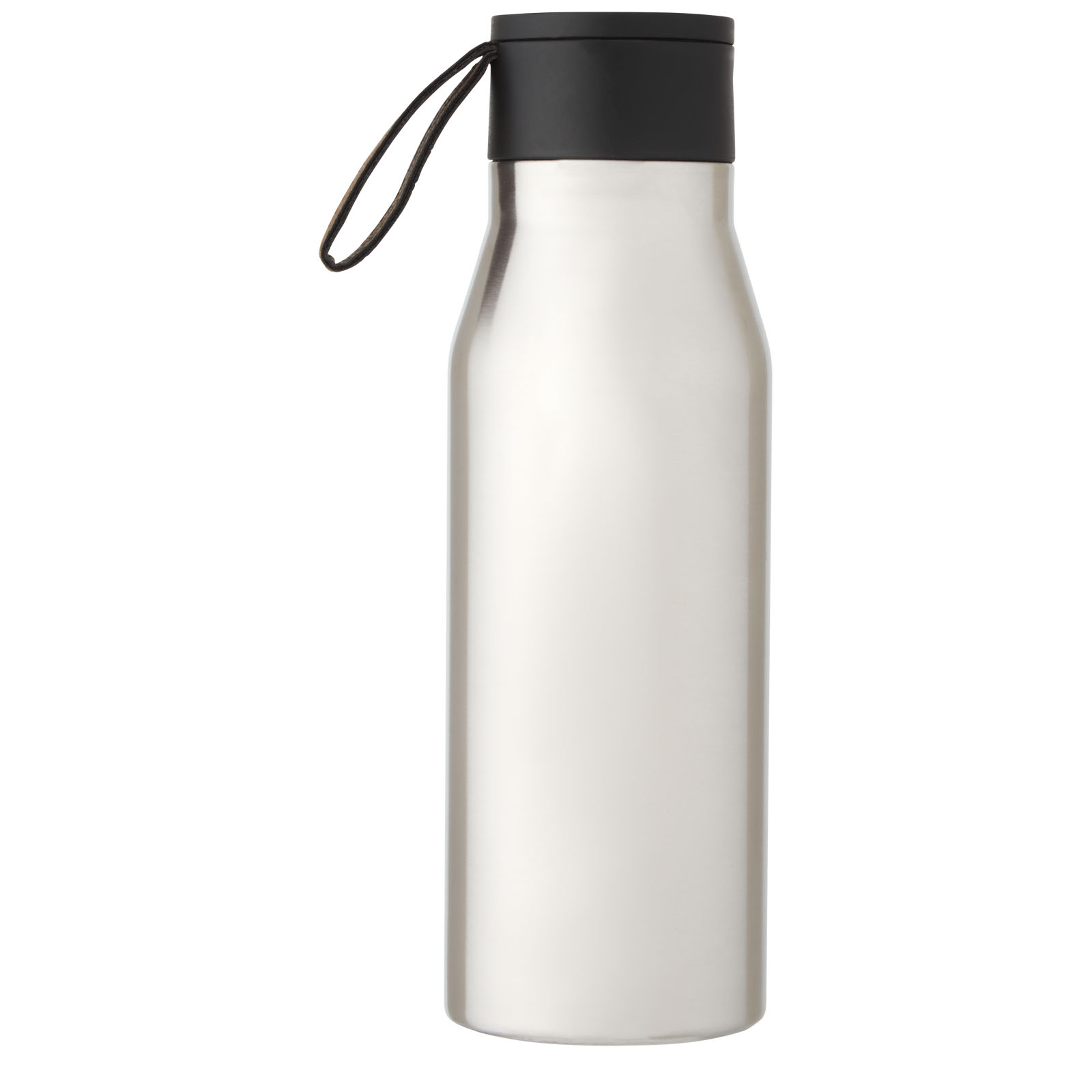 Ljungan 500 ml Kupfer-Vakuum Isolierflasche mit PU Kunststoffband und Deckel silber