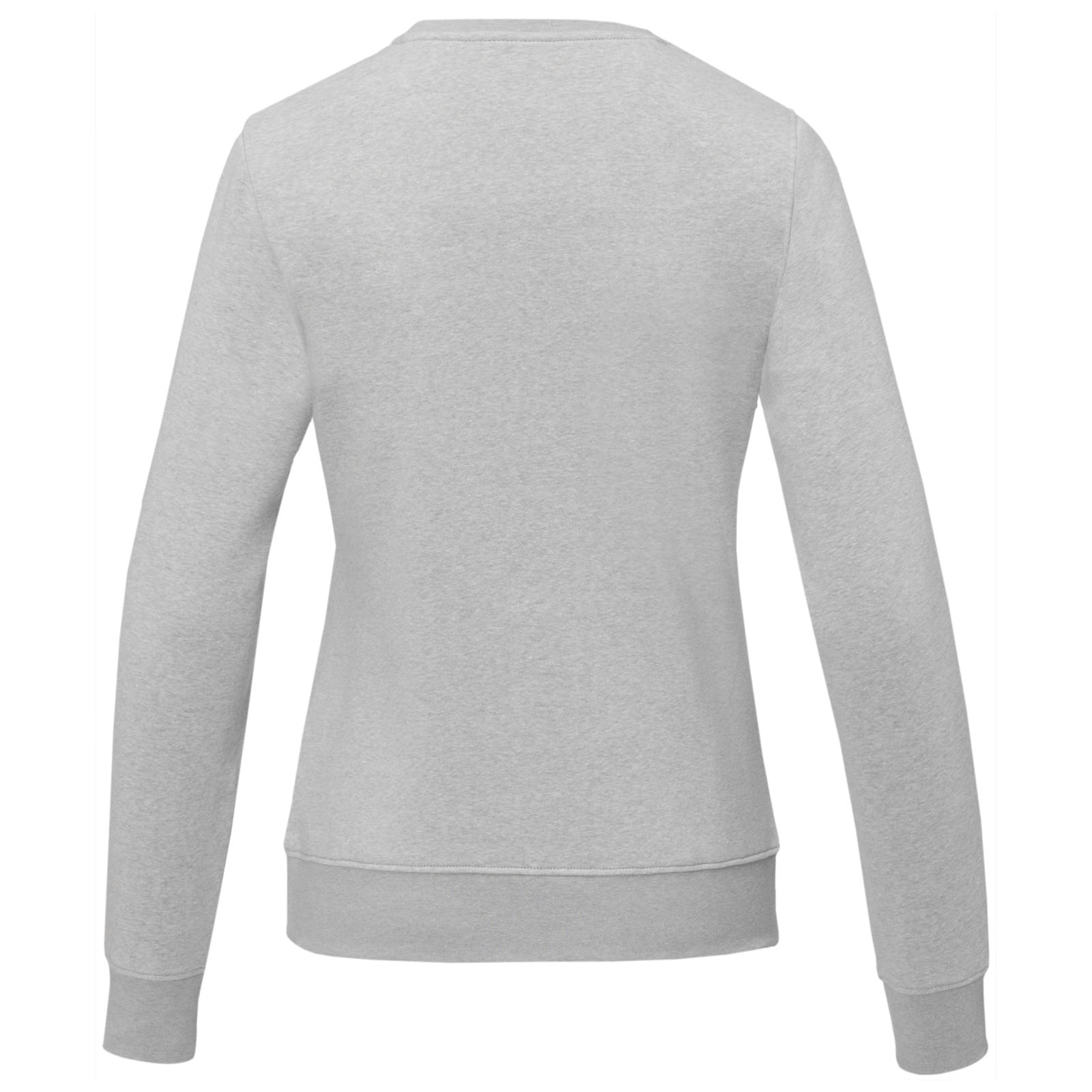 Zenon Damenpullover mit Rundhalsausschnitt heather grau