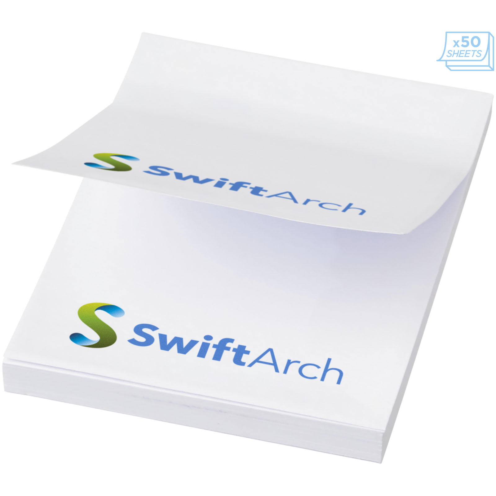 Sticky-Mate® Haftnotizen 50 x 75 mm weiss