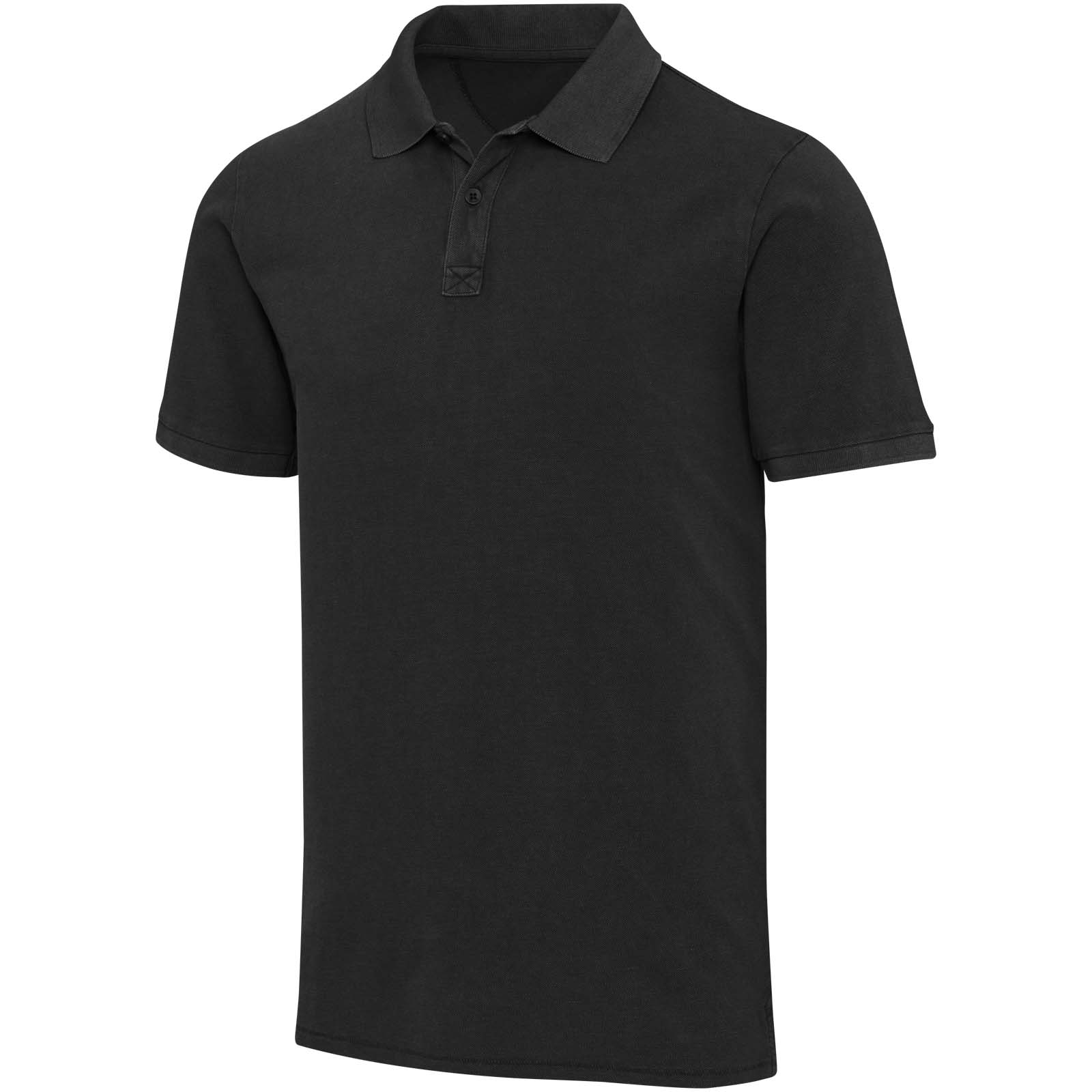 Calgary Poloshirt für Herren im Washed Look, 200 g/m2 schwarz