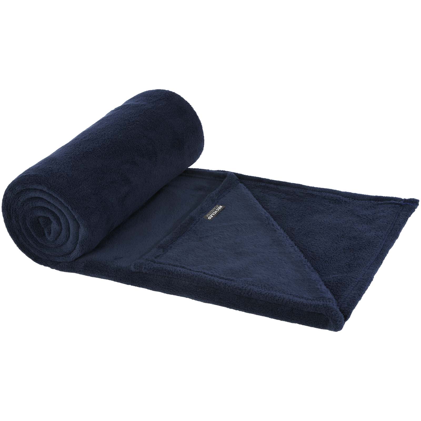 Lily GRS zertifizierte, RPET Decke aus Coral Fleece dunkelblau