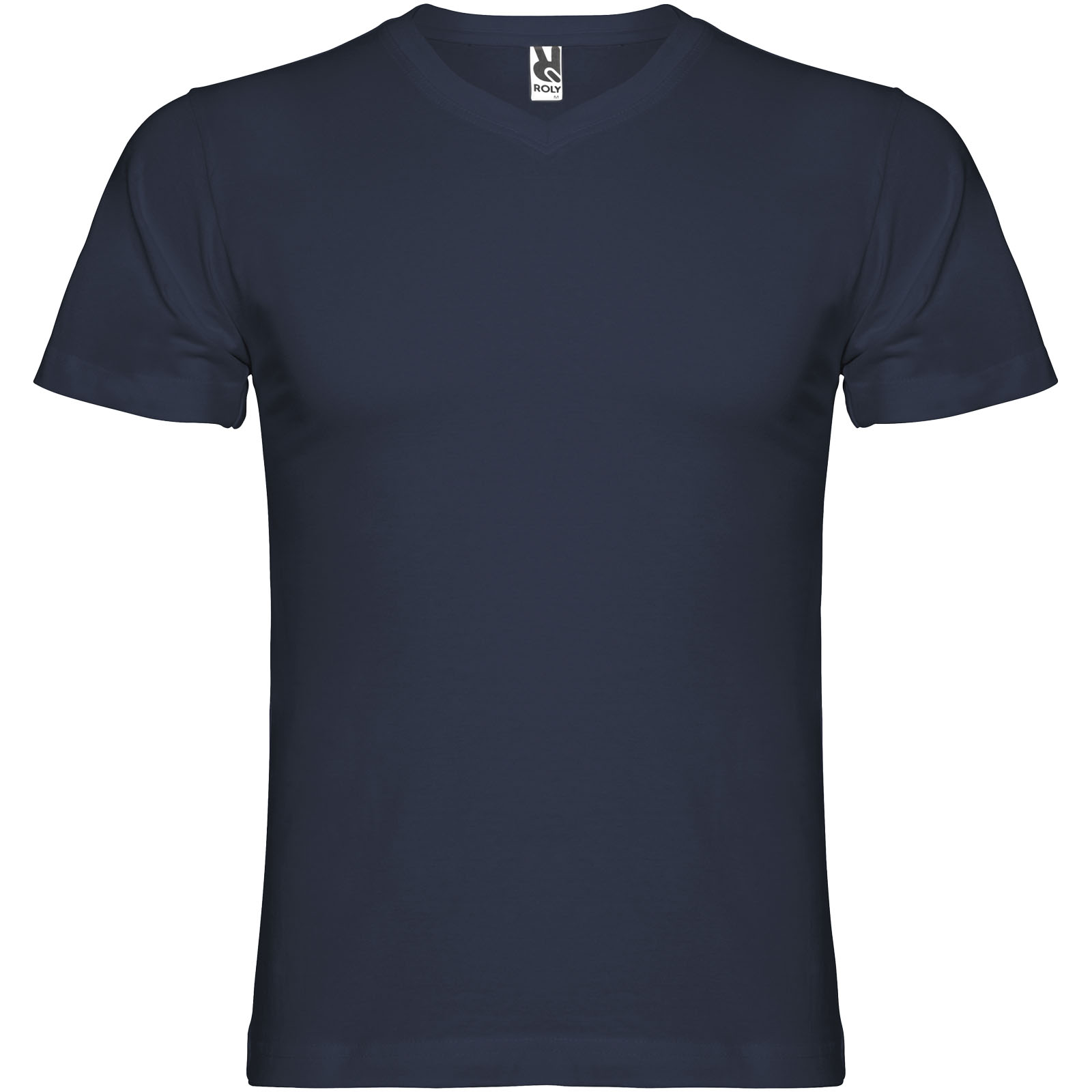 Samoyedo 155 g/m² T-Shirt mit V-Ausschnitt für Herren marineblau