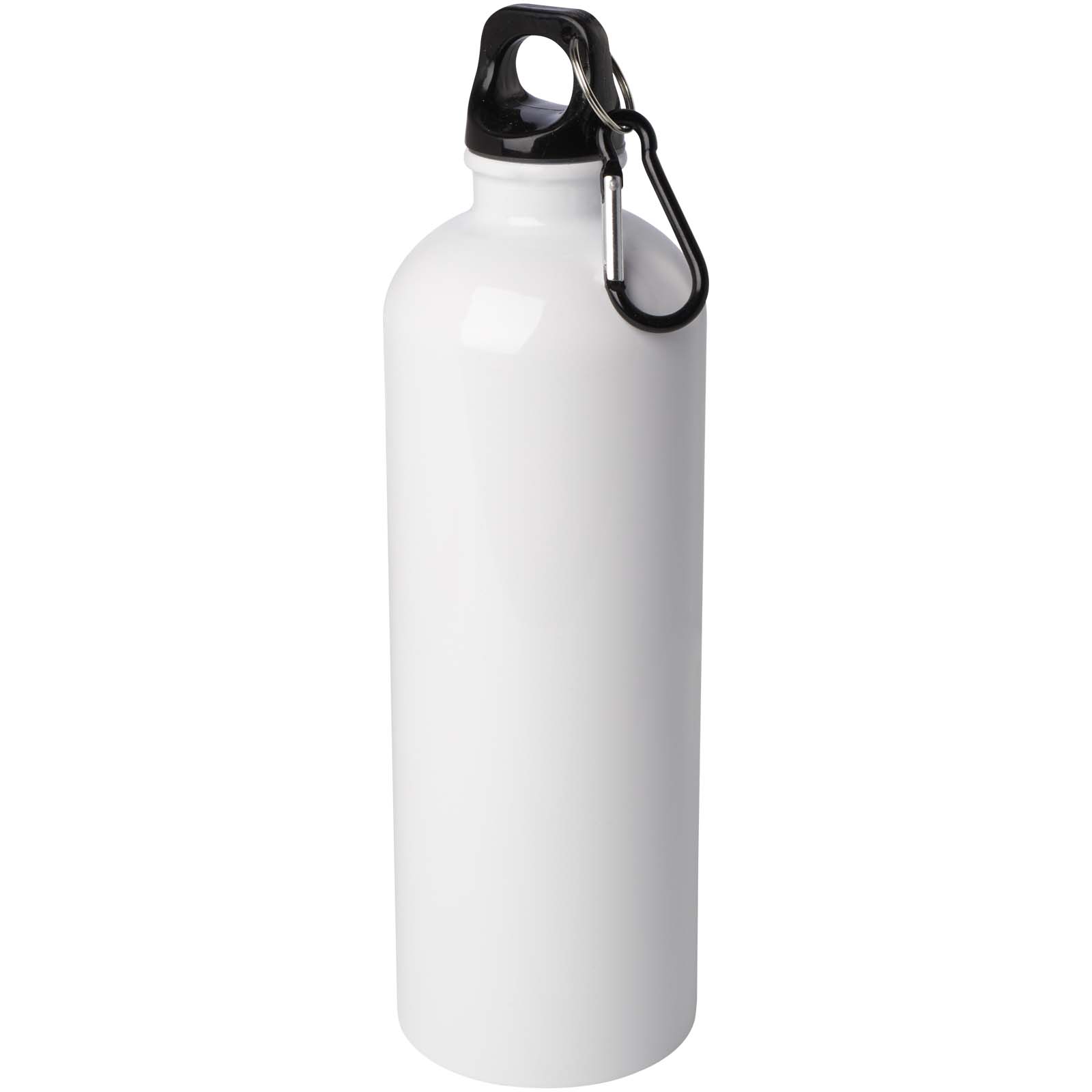 Oregon 750 ml RCS-zertifizierte, einwandige Trinkflasche aus Edelstahl mit Karabinerhaken weiss