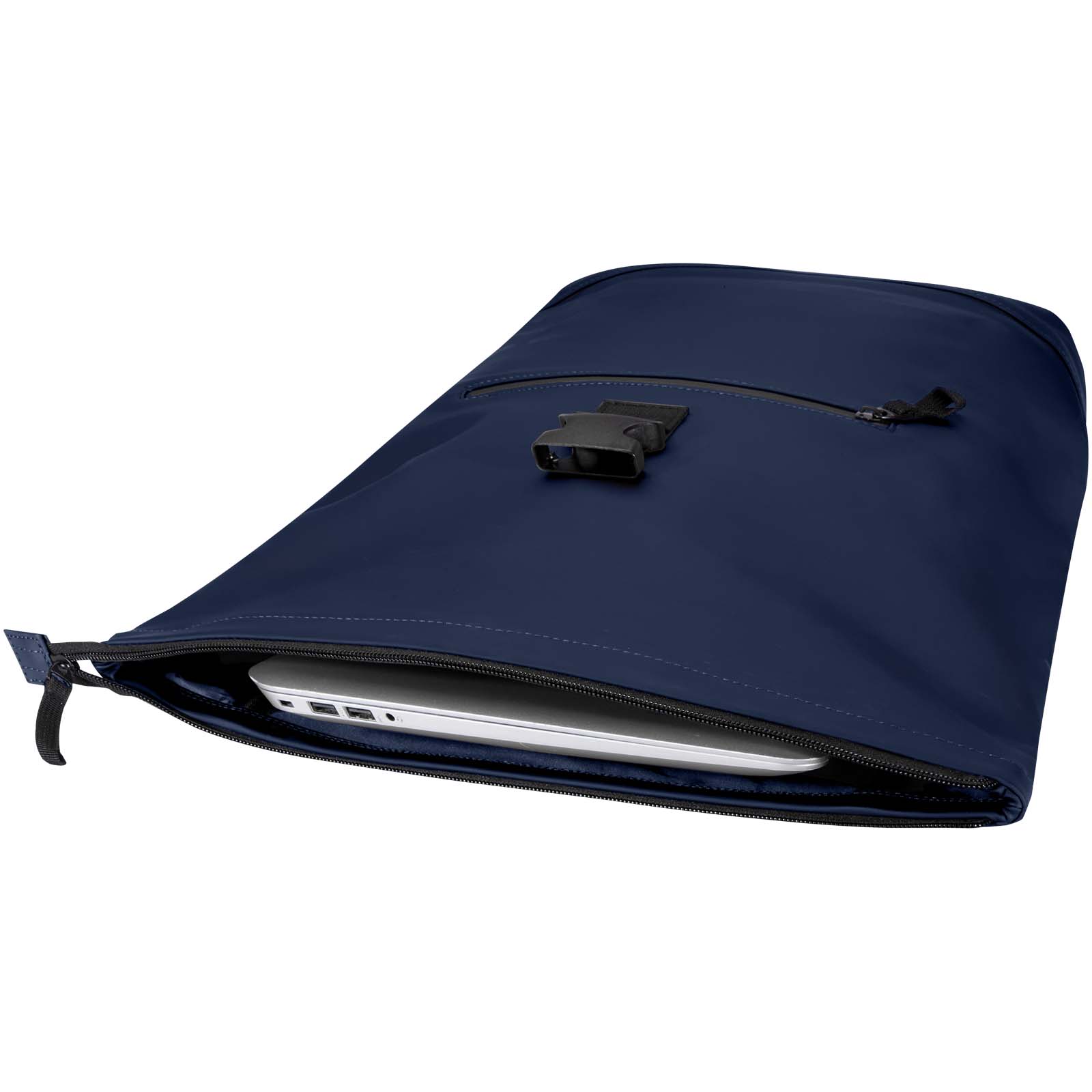 Resi Plus 15" GRS-recycelter Rolltop Rucksack 18 L navy