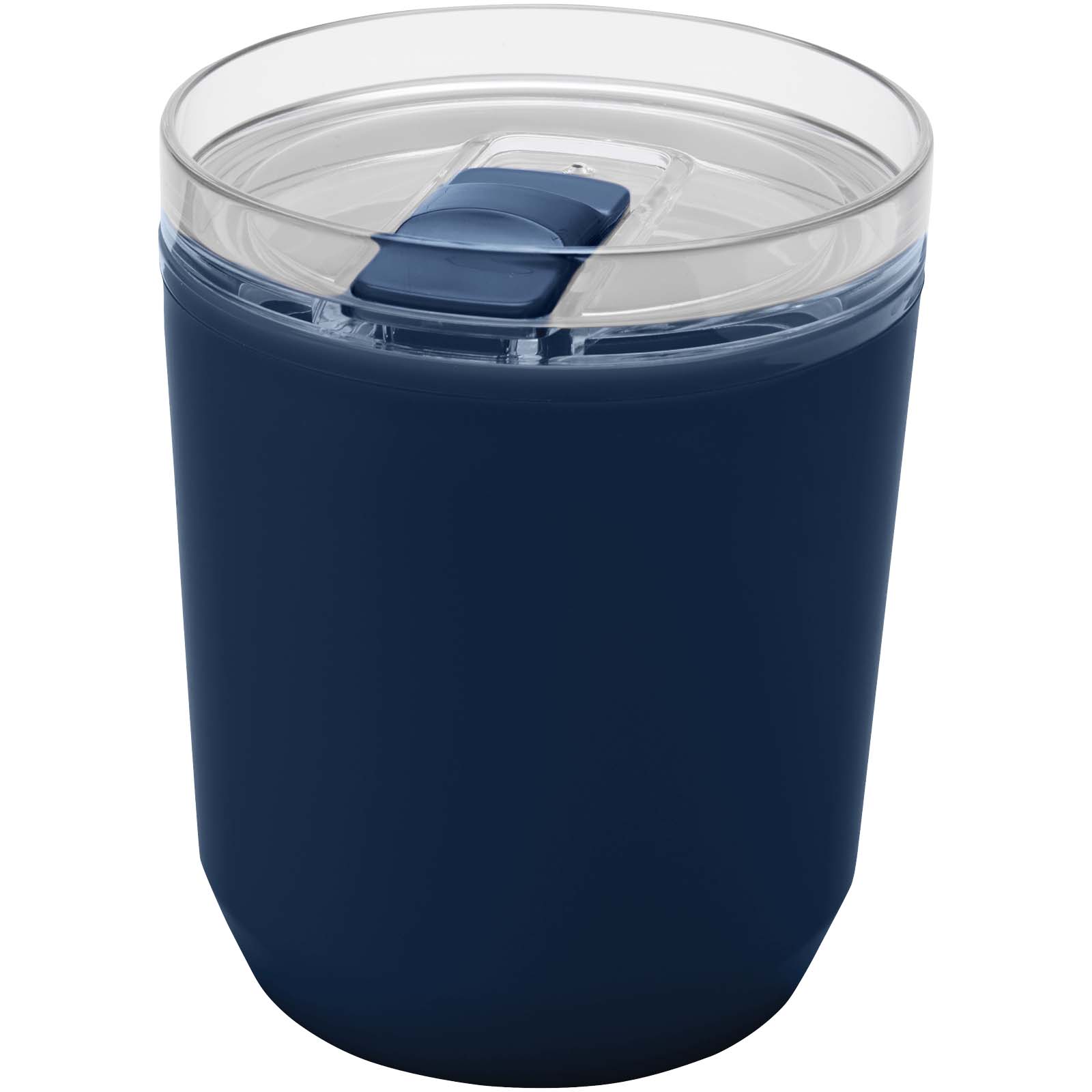 Hudson 180 ml doppelwandiger Becher aus recyceltem Kunststoff navy