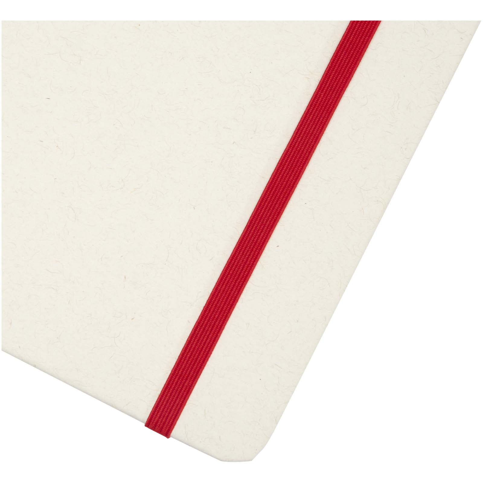 Bass A5 recyceltes Notizbuch, liniert rot