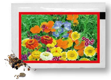 Samentütchen bunte Blumenmischung 80 x 55 mm