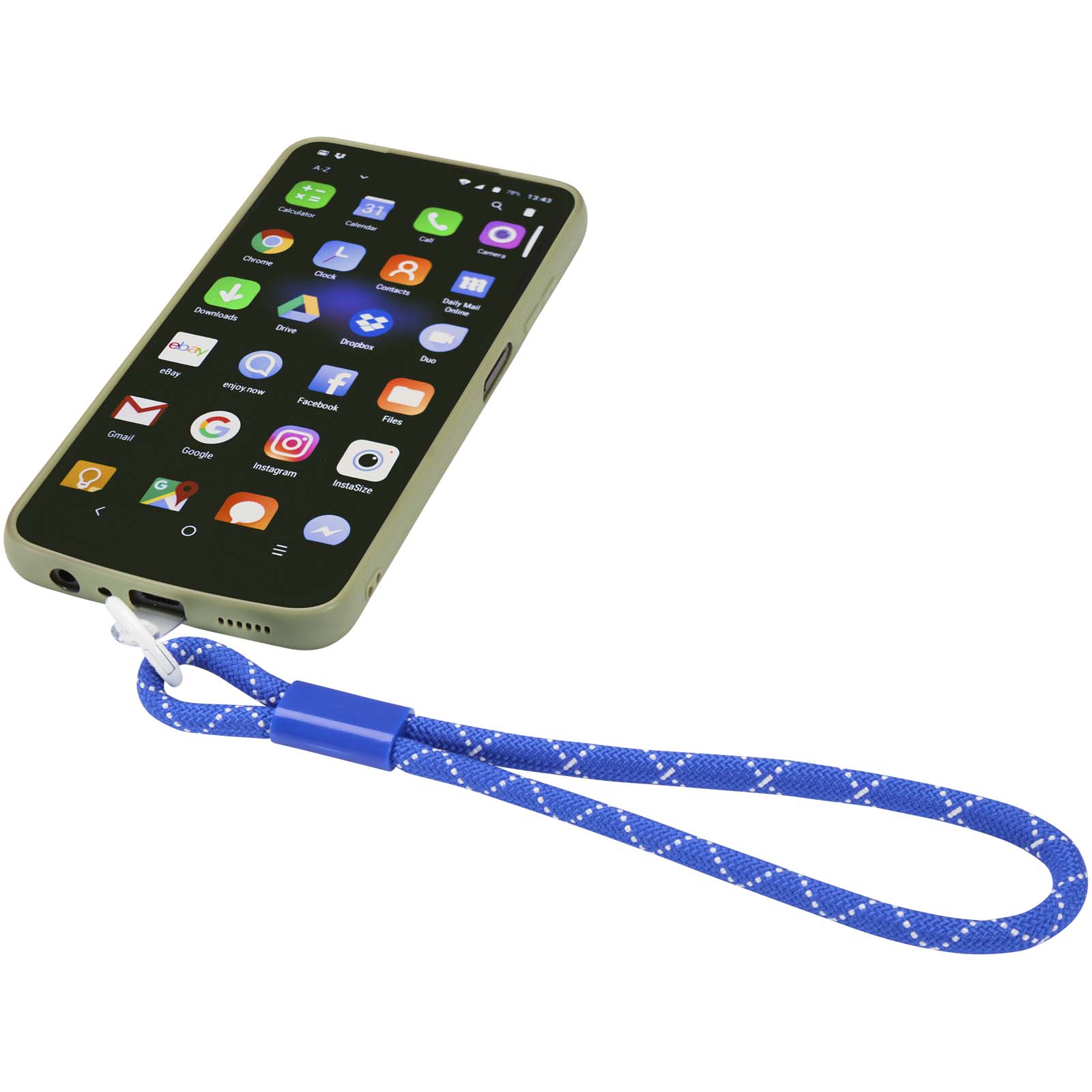 Arich Smartphone Armband aus recyceltem Kunststoff royalblau