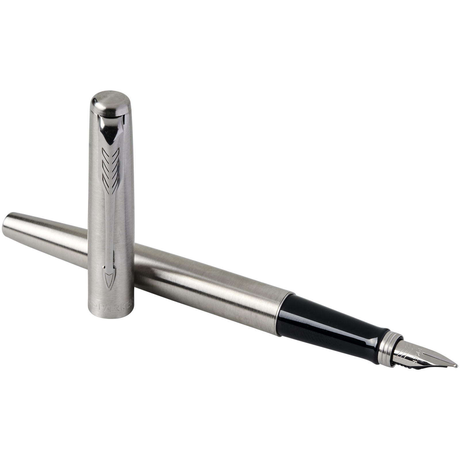 Parker Jotter Füllfederhalter Edelstahl (blaue Mine) edelstahl grau, chrom
