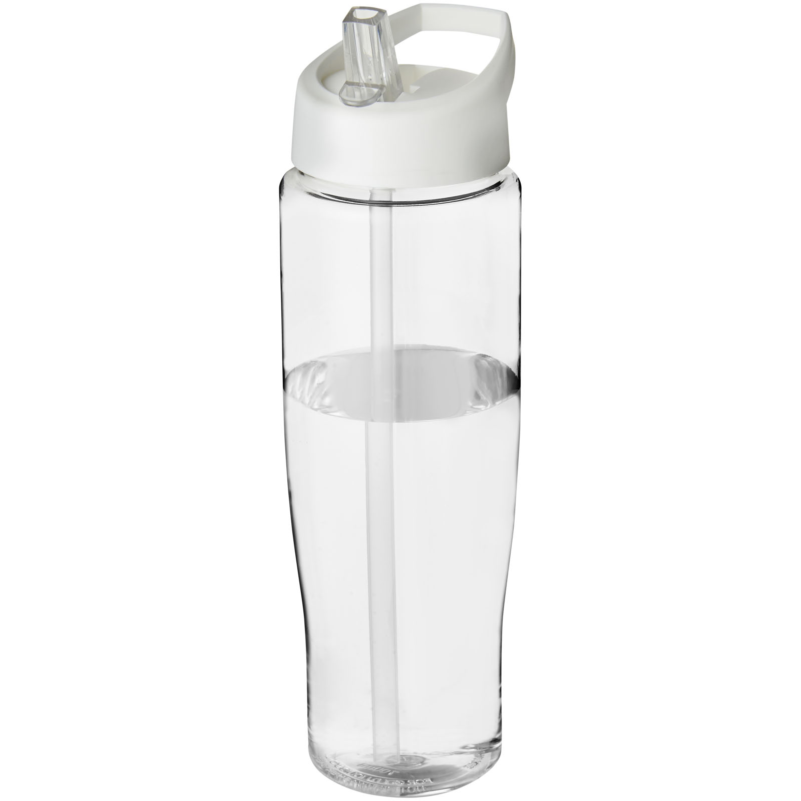 H2O Active® Tempo 700 ml Sportflasche mit Ausgussdeckel transparent, weiss
