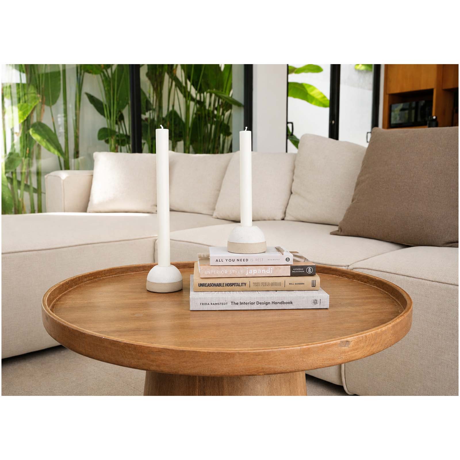 Originalhome ReCllay Kerzenständer Set weiss