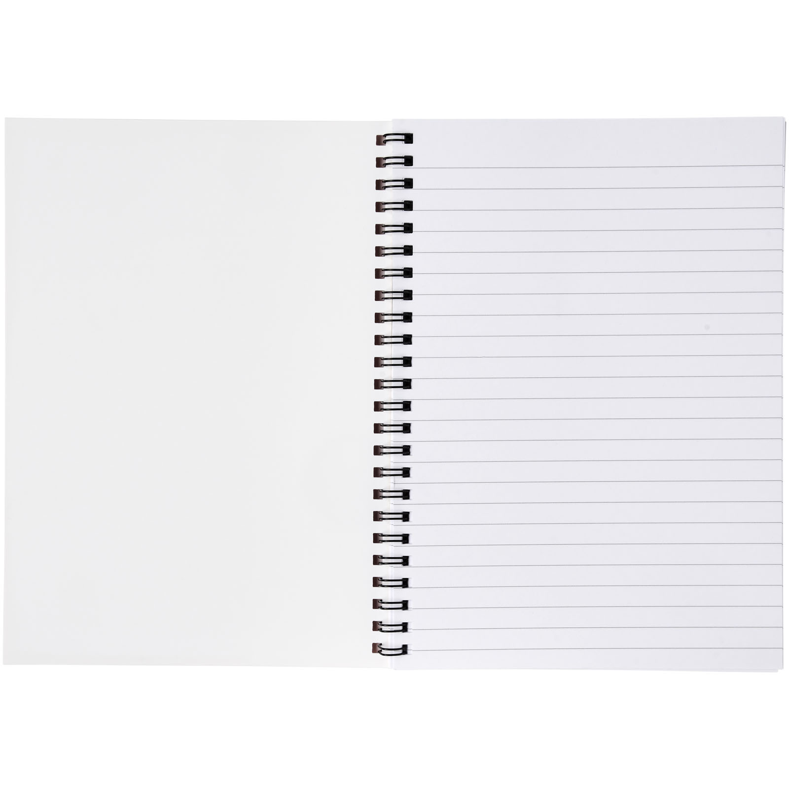 Desk-Mate® A4 Notizbuch mit Kunststoff Cover und Spiralbindung weiss, schwarz