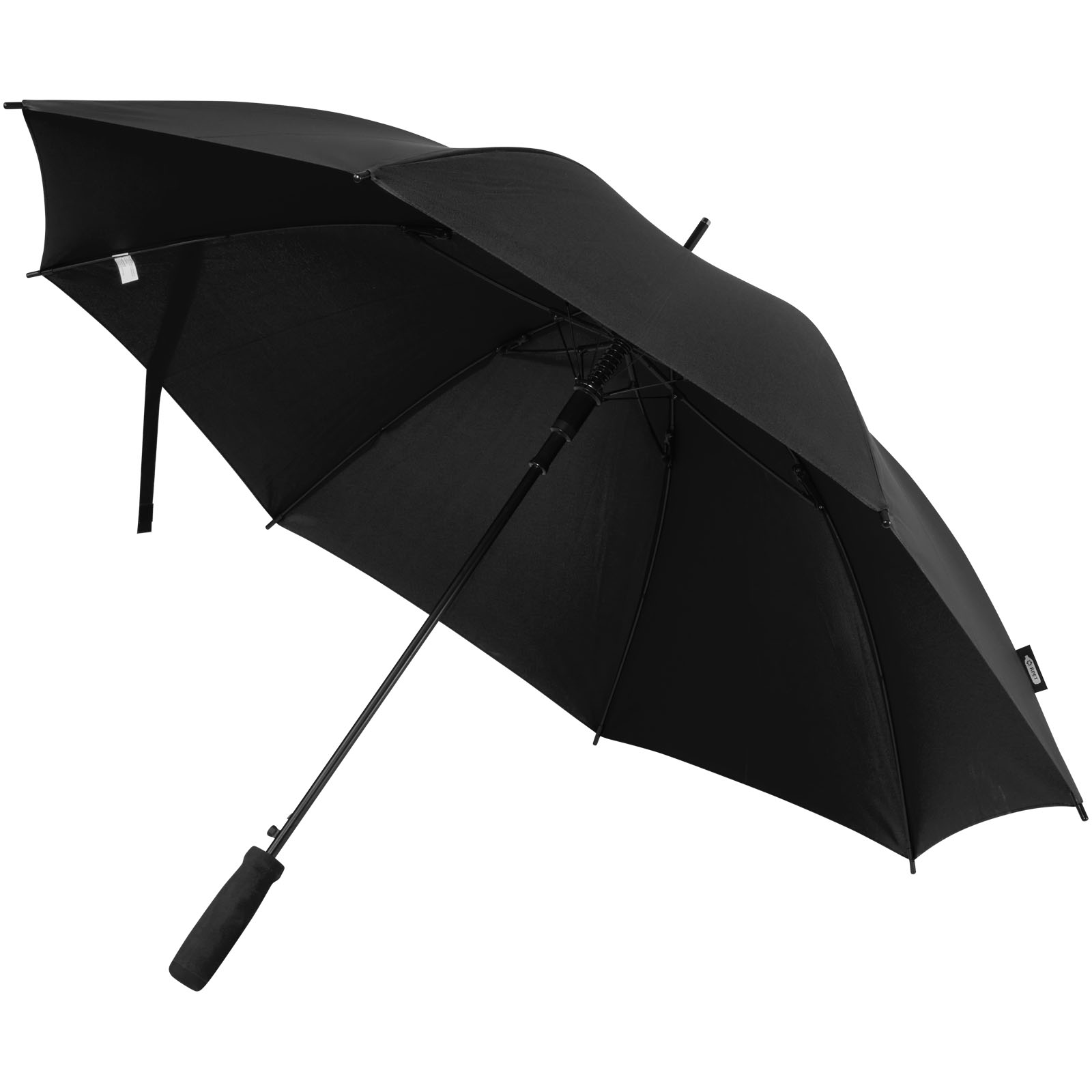 Niel 23" Automatikregenschirm aus recyceltem PET schwarz