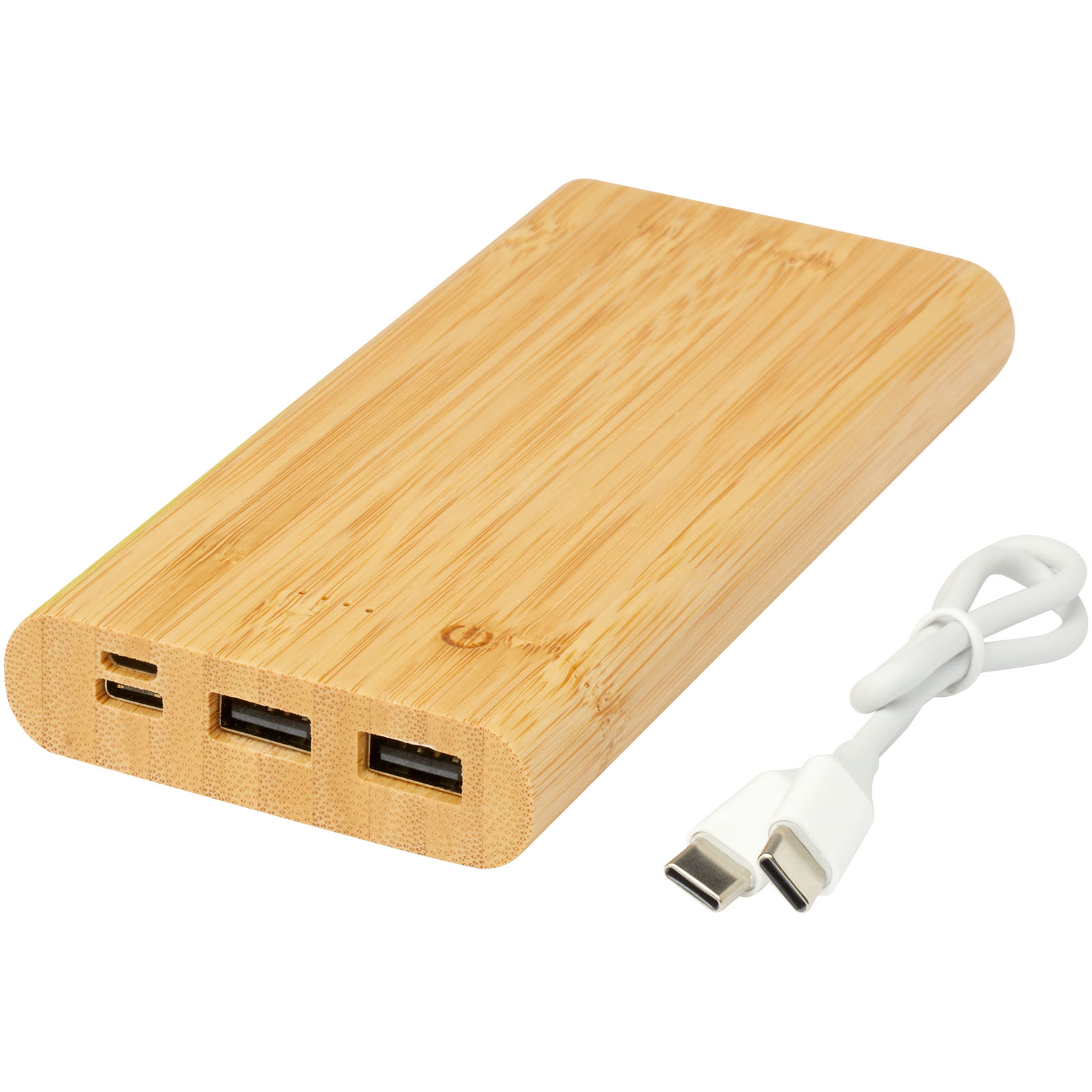 Tulda 10.000 mAh Powerbank aus Bambus natur