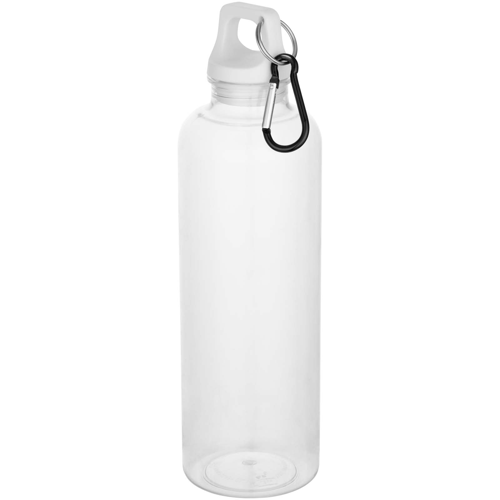 Oregon 750 ml RCS-zertifizierte Trinkflasche aus recyceltem Kunststoff mit Karabinerhaken weiss