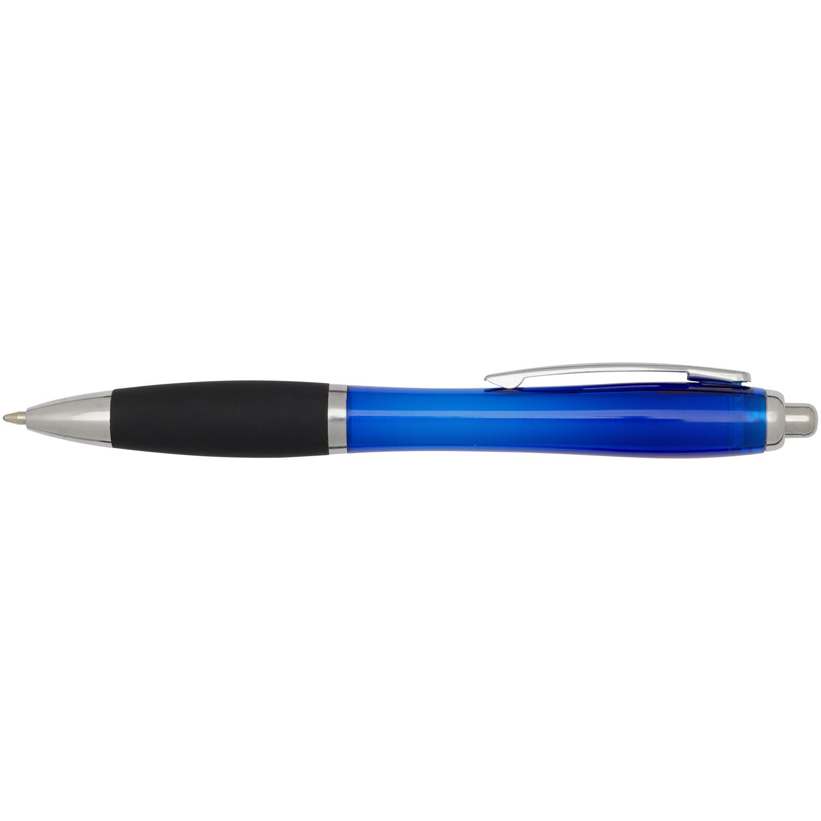 Nash RCS Kugelschreiber aus recyceltem Kunststoff mit farbigem Schaft und schwarzem Griff (schwarze Tinte) royalblau